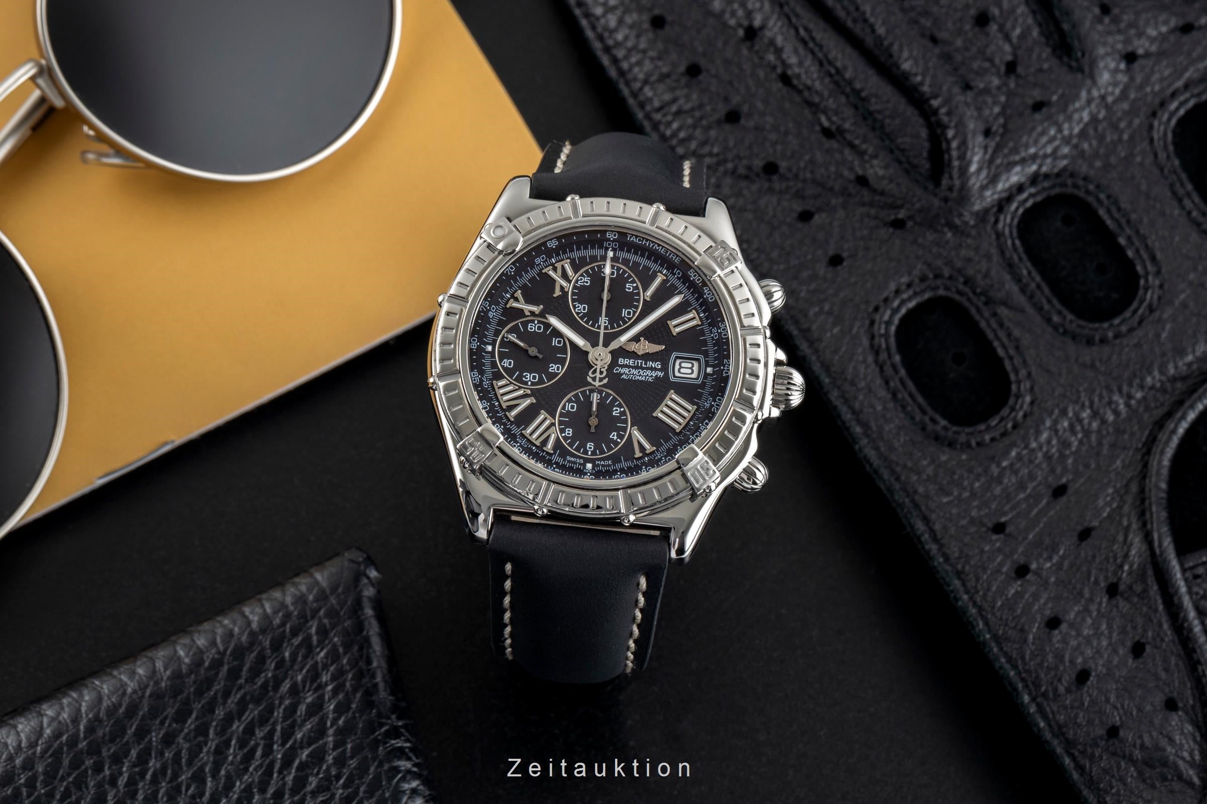 Breitling Crosswind Chronograph Automatik Edelstahl Herrenuhr Ref. A13055 B&P [2502912]