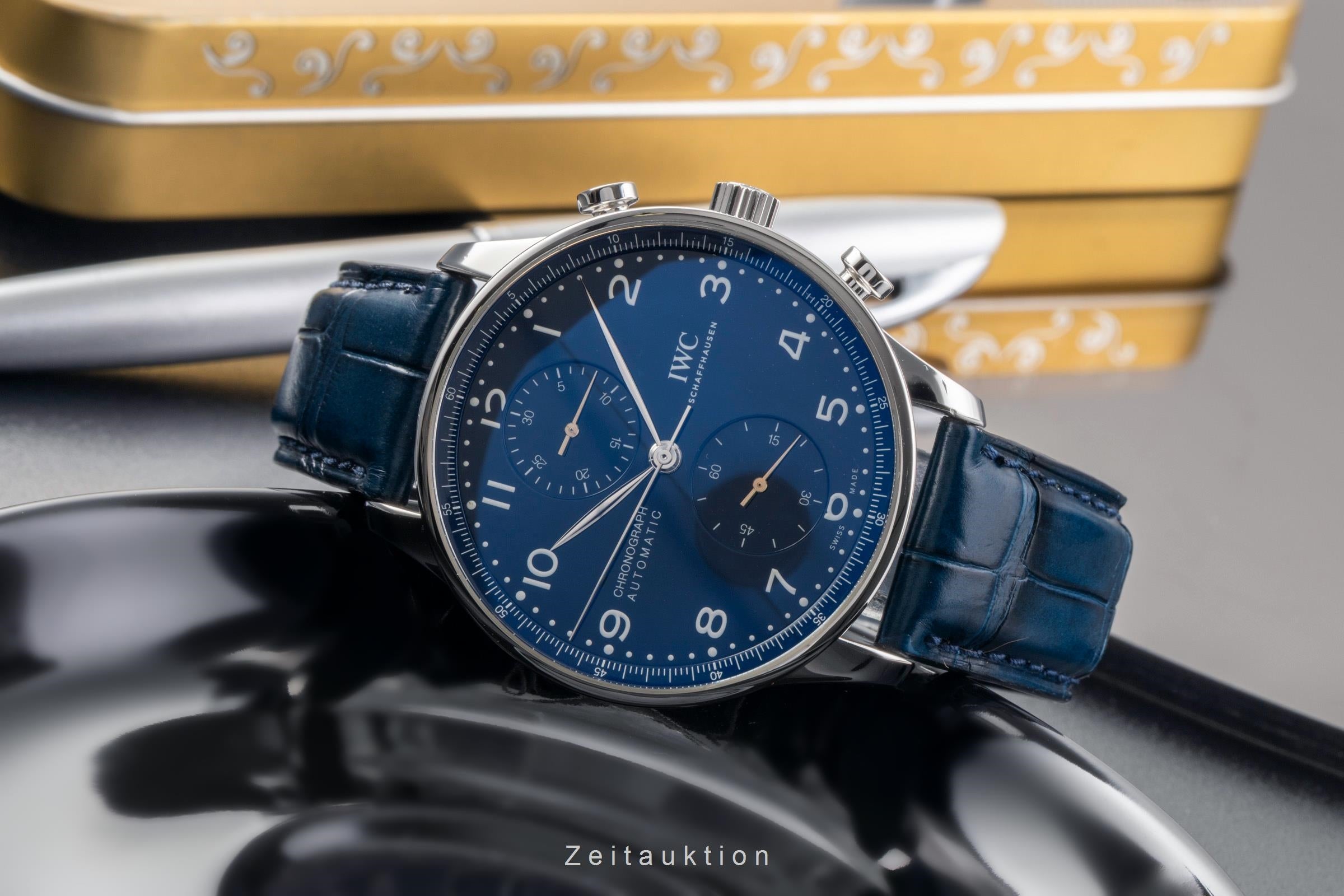 IWC Portugieser cronógrafo acero automático reloj para caballeros IW371601 LP: 9100EUR Limited  [2502915]