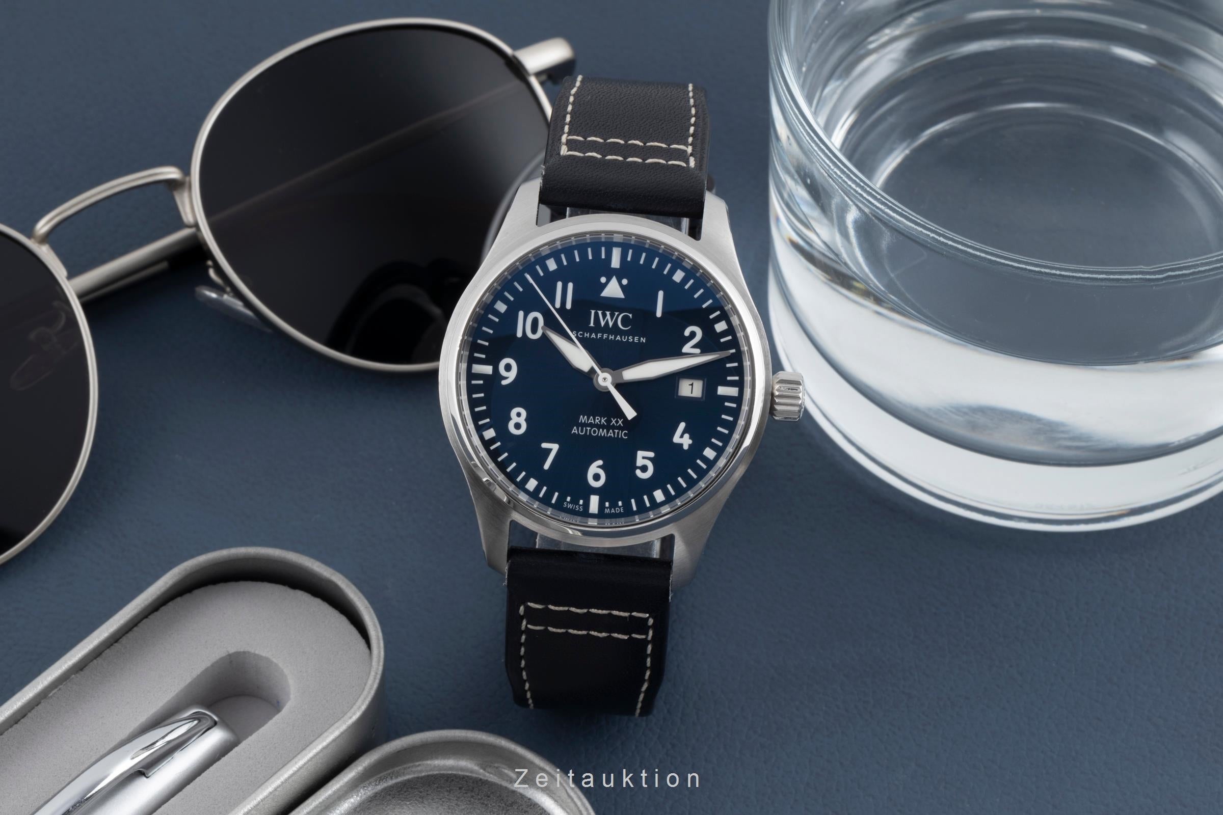 IWC Pilot Mark XX Blue Dial Stahl Automatik Herrenuhr Ref. IW328203 NP: 5700,- € [2502918]