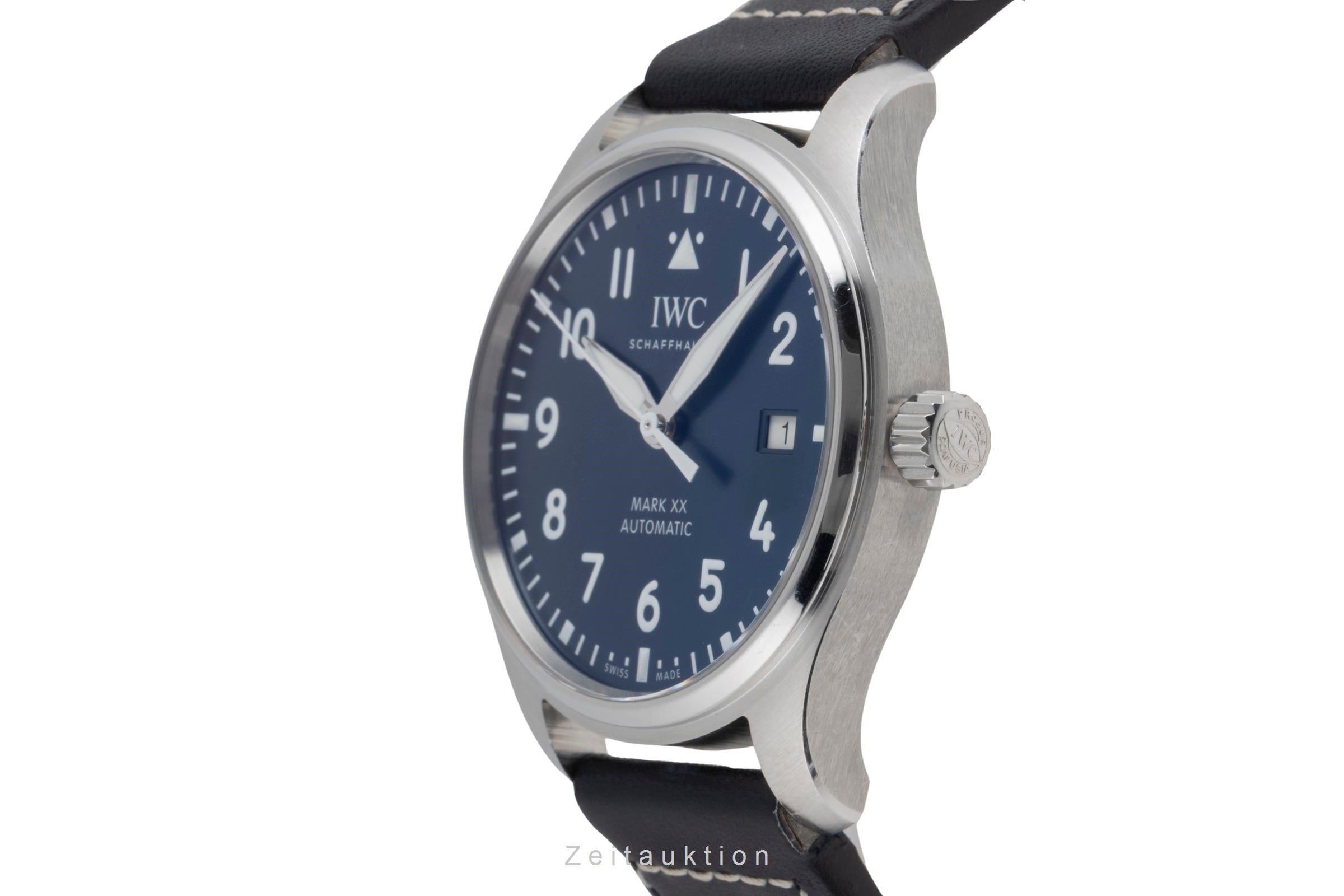 IWC Pilot Mark XX Blue Dial Stahl Automatik Herrenuhr Ref. IW328203 NP: 5700,- € [2502918]