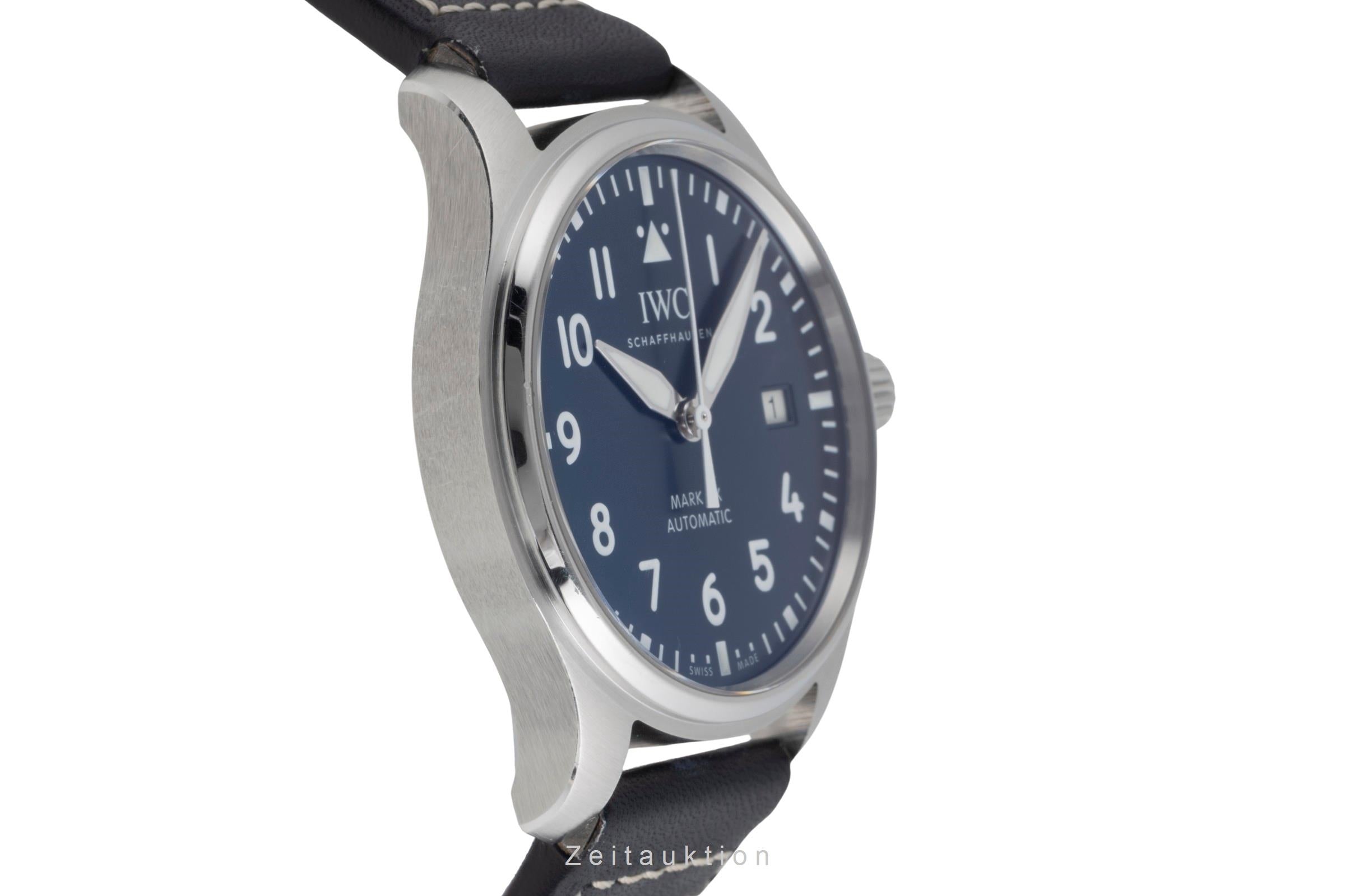 IWC Pilot Mark XX Blue Dial Stahl Automatik Herrenuhr Ref. IW328203 NP: 5700,- € [2502918]