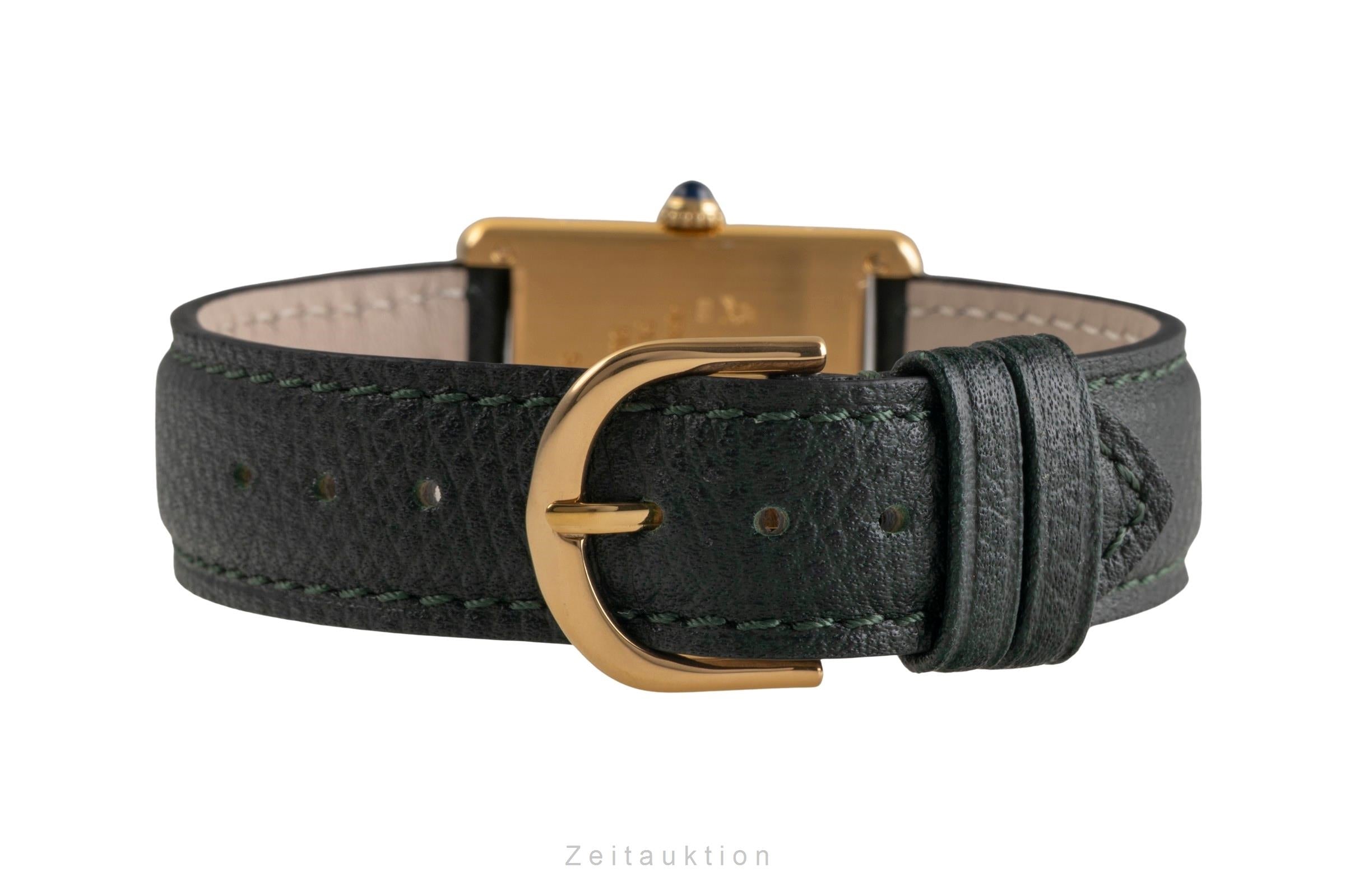 Cartier Tank Vermeil Silber vergoldet Quarz Damenuhr Ref. 590005 Klassiker [2502928]