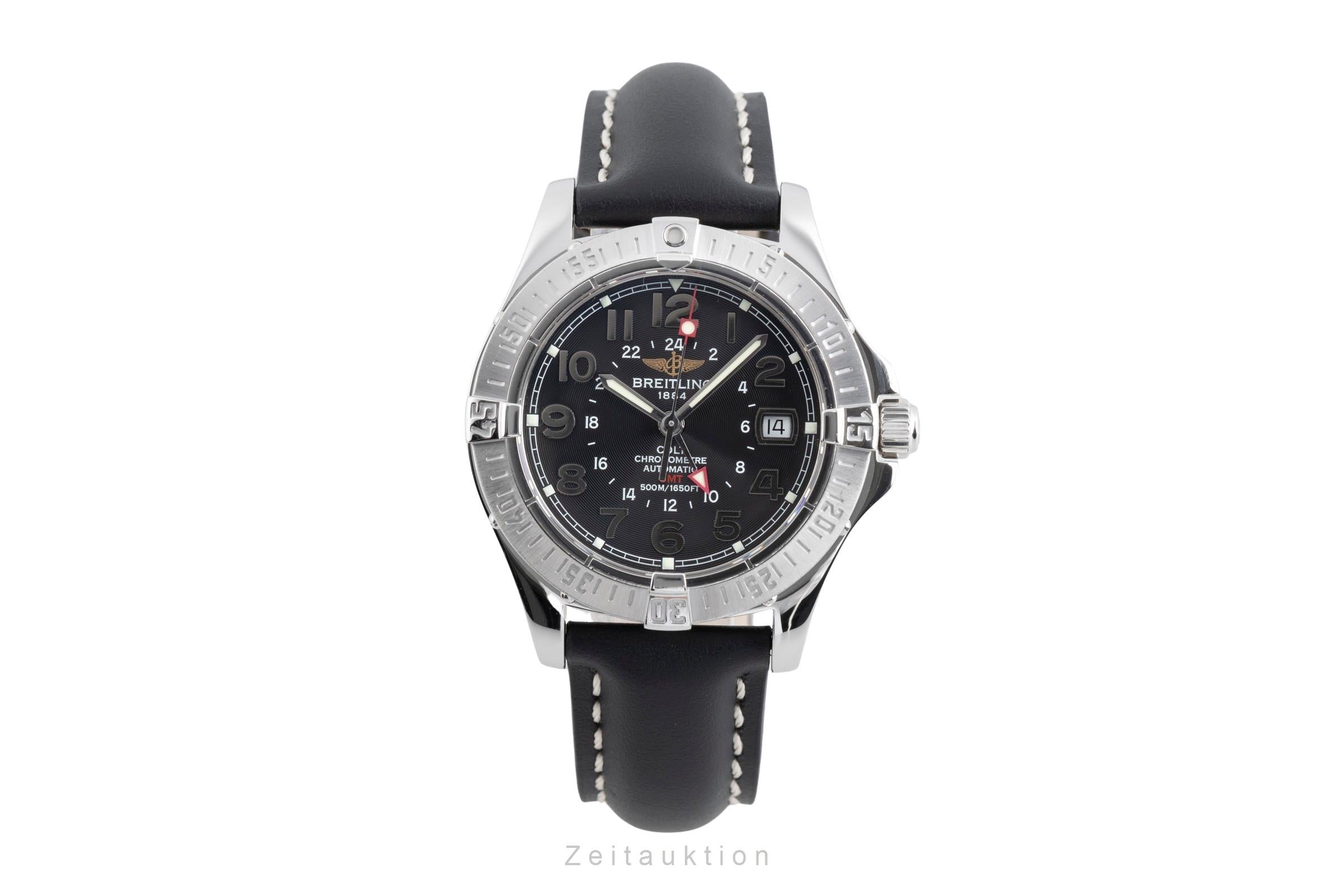 Breitling Colt GMT Black Dial Edelstahl Automatik Herrenuhr Ref. A32350  [2502932]