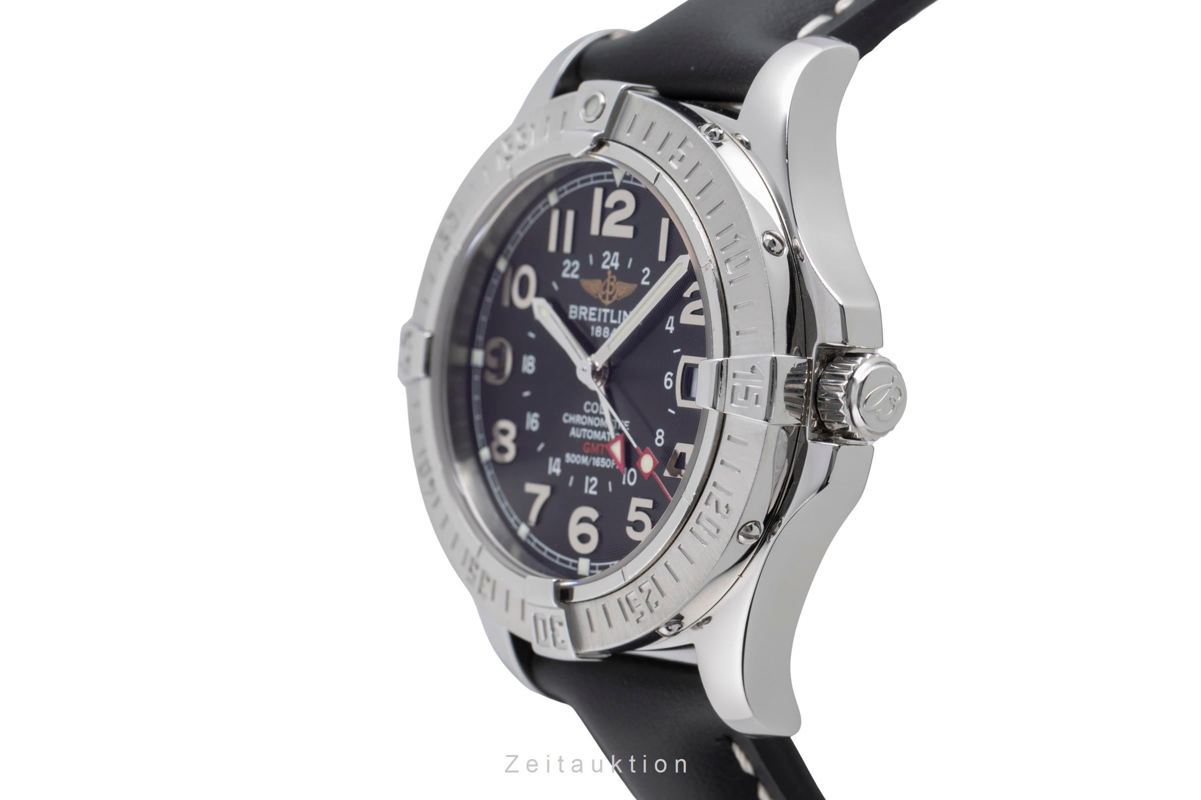 Breitling Colt GMT Black Dial Edelstahl Automatik Herrenuhr Ref. A32350  [2502932]