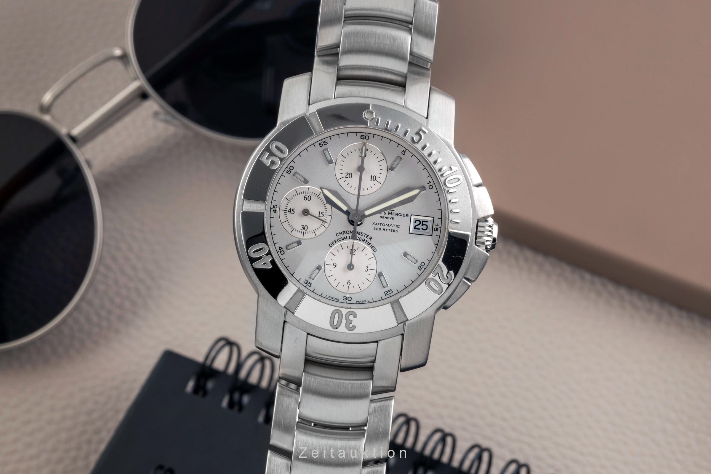 Baume & Mercier Capeland chronograph steel automatic men's watch 65366  [2502935]