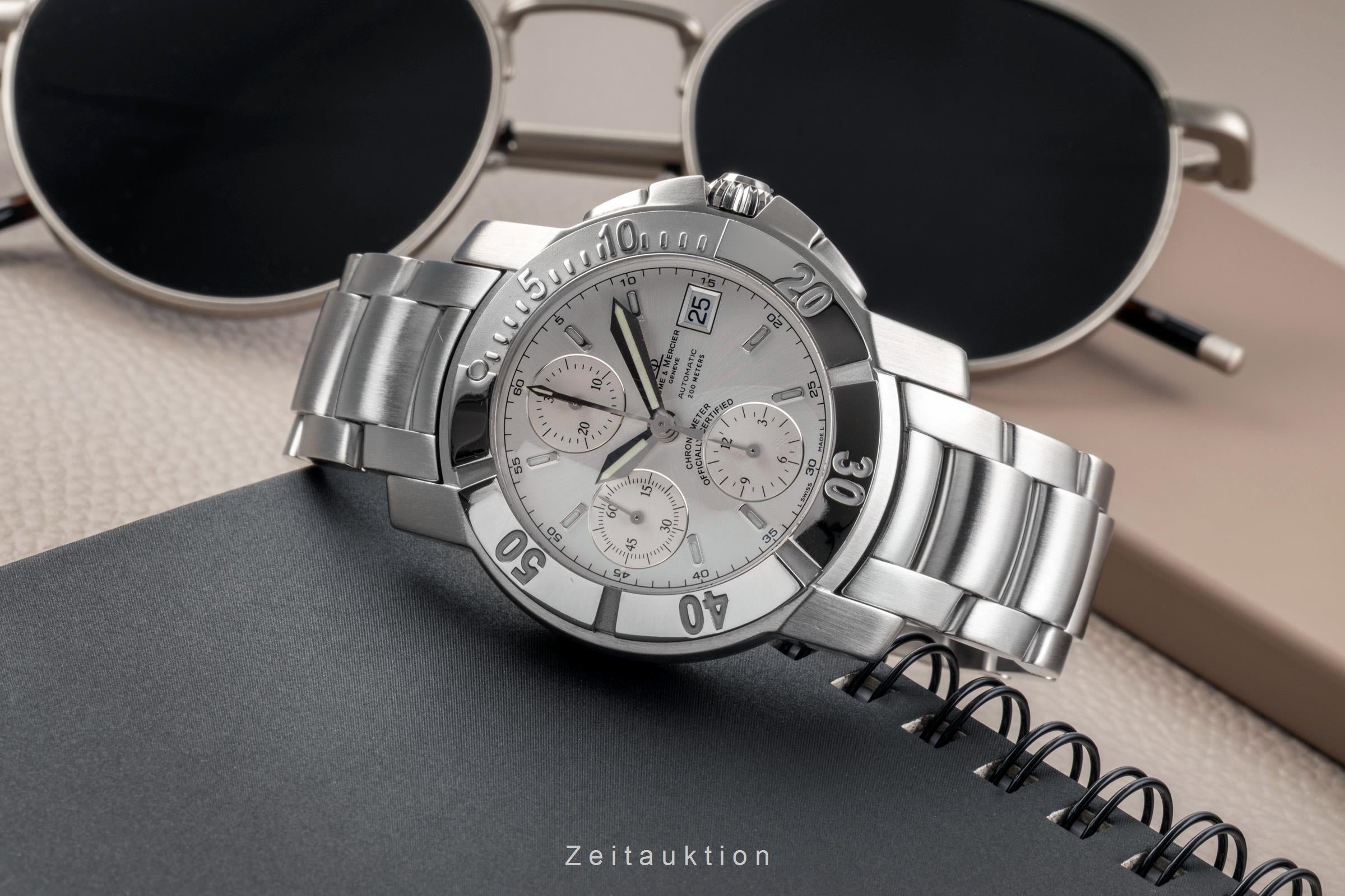 Baume & Mercier Capeland chronograph steel automatic Kal. BM 13750