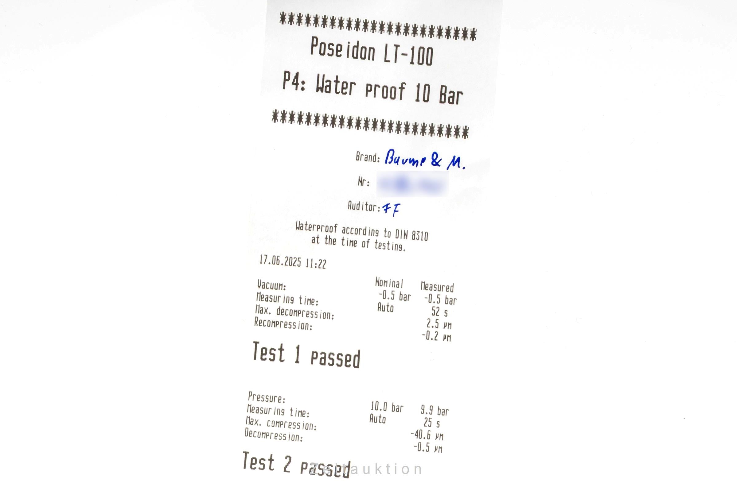 Baume & Mercier Capeland chronograph steel automatic men's watch 65366  [2502935]