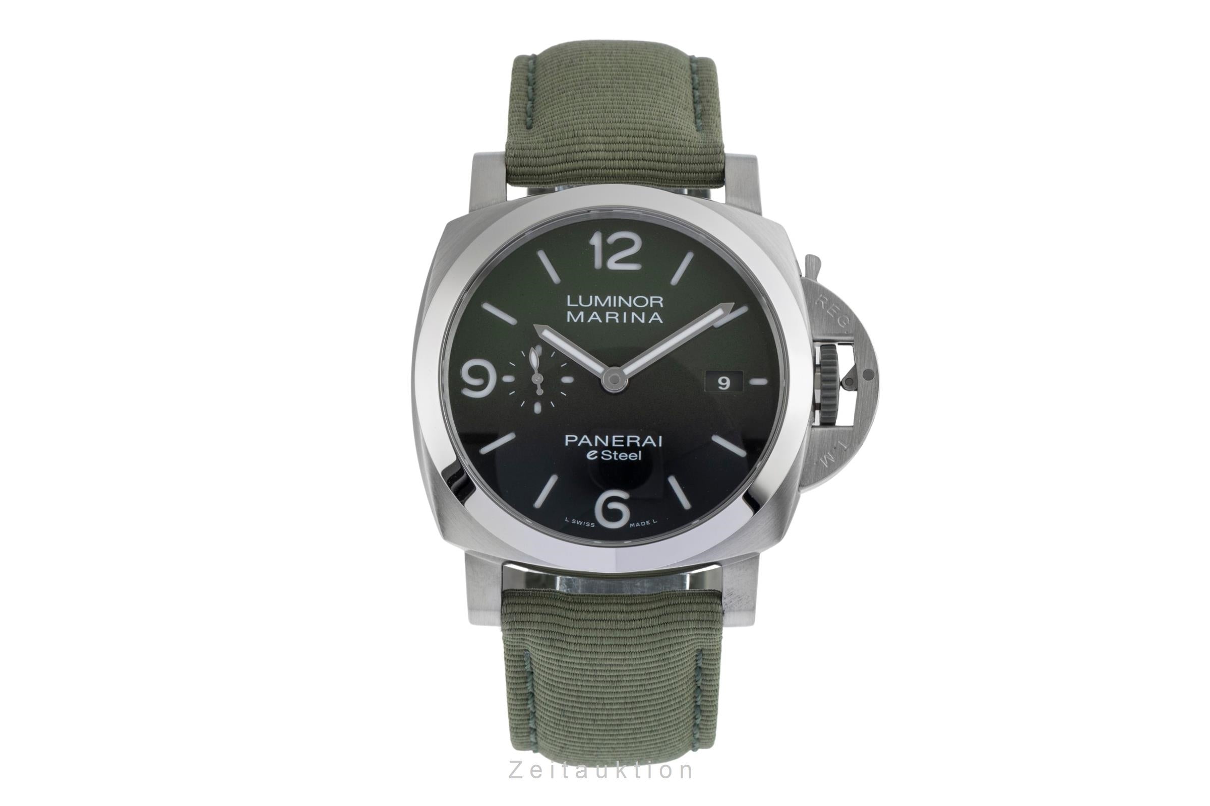 Panerai Luminor Marina acero automático reloj para caballeros PAM01356 LP: 9600EUR  [2502940]