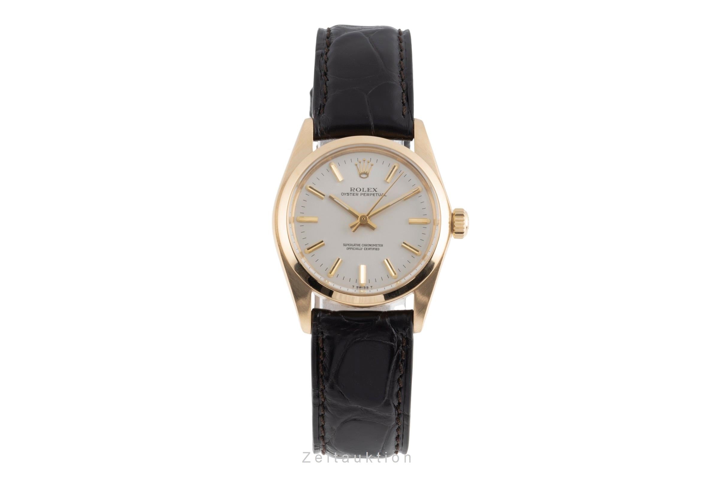 Rolex Oyster Perpetual or 18 ct automatique montre pour femmes 6748 Vintage  [2502947]