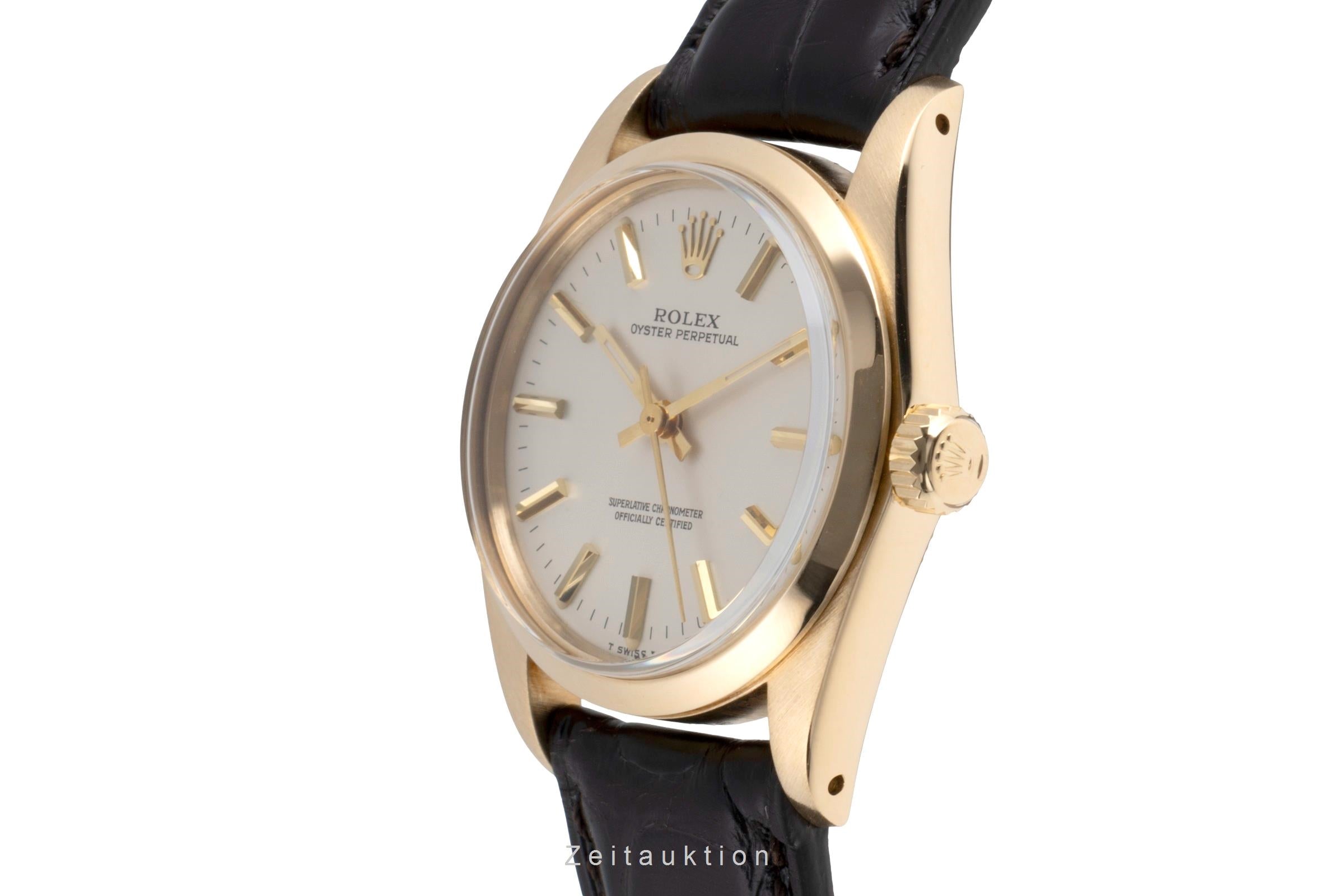 Rolex Oyster Perpetual or 18 ct automatique montre pour femmes 6748 Vintage  [2502947]