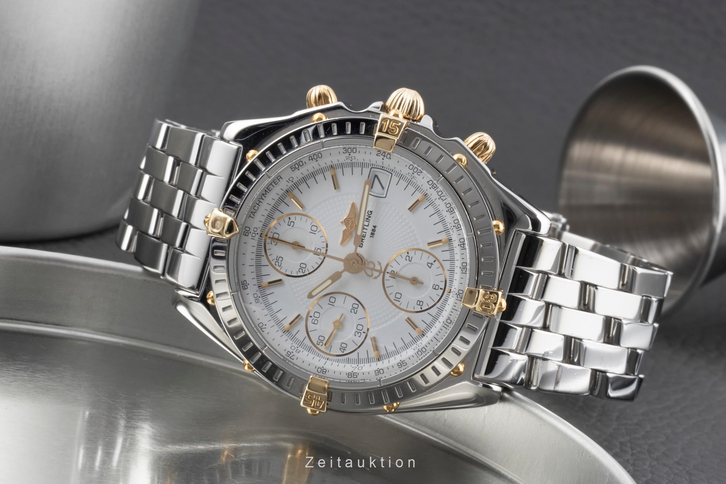 Breitling Chronomat chronographe acier / or  automatique montre pour hommes B13050.1  [2502950]