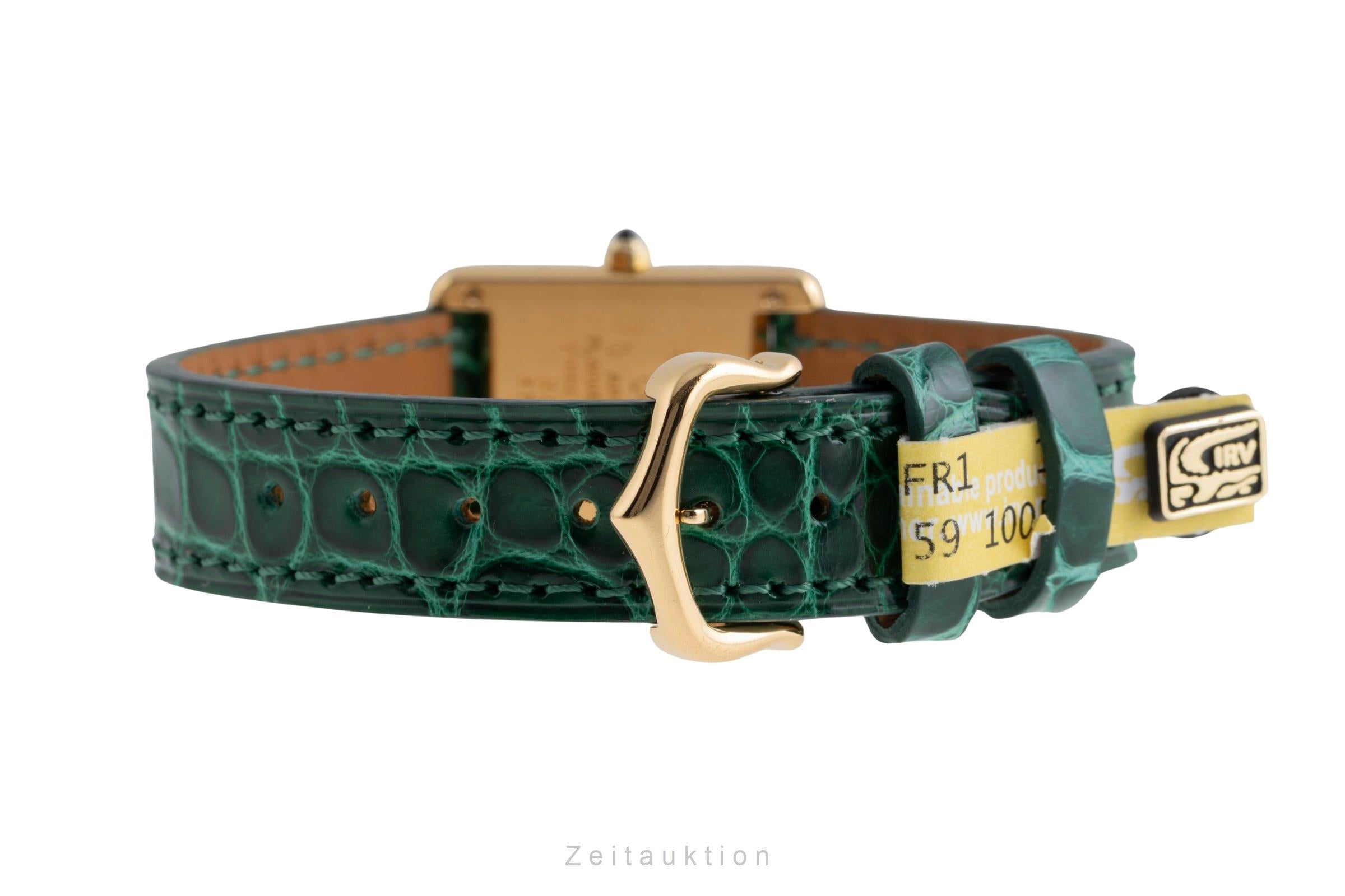 Cartier Tank plata banada en oro cuarzo reloj para damas  366001  [2502953]