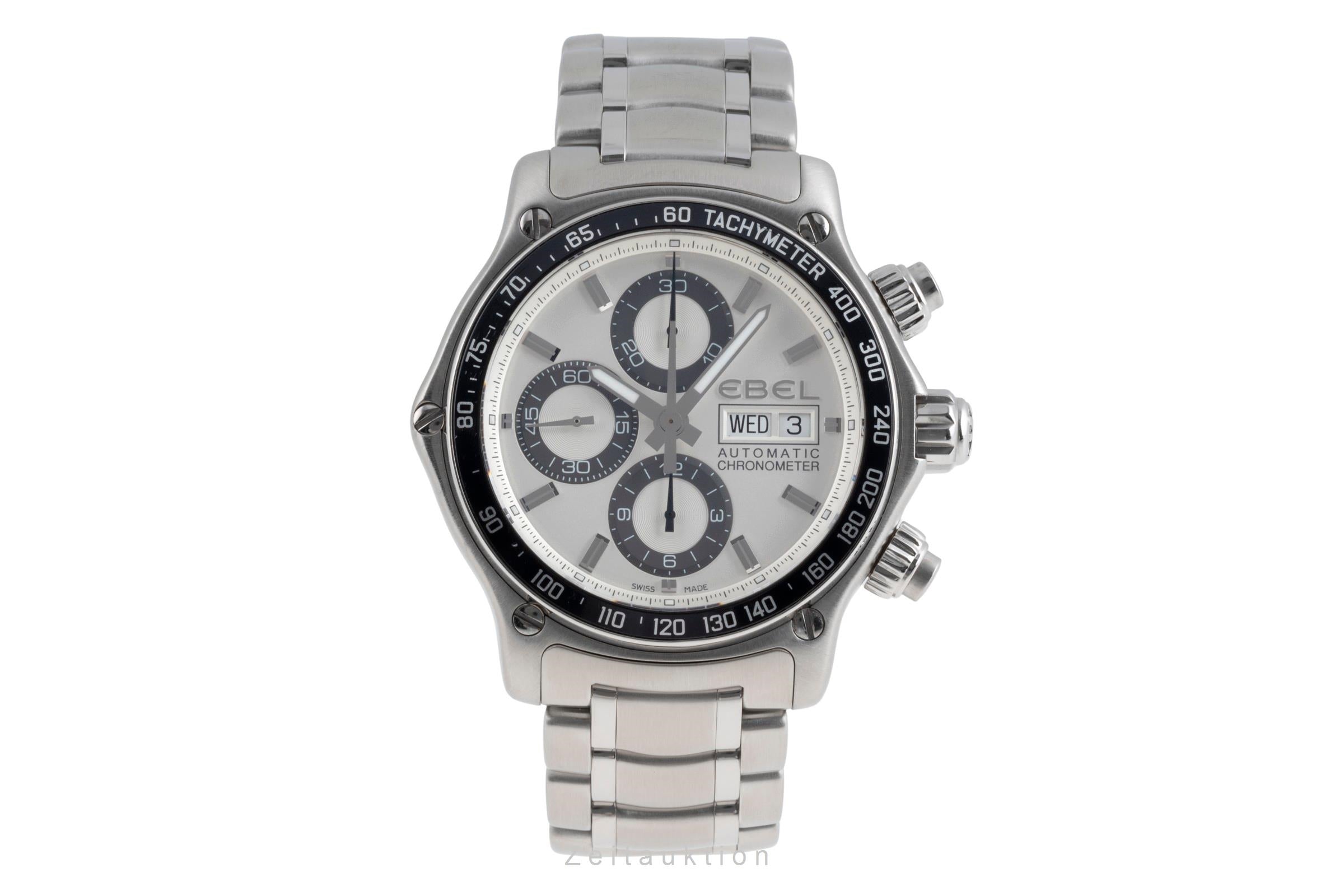 Ebel Discovery chronograph steel automatic Kal. E750 Ref. E9750L62