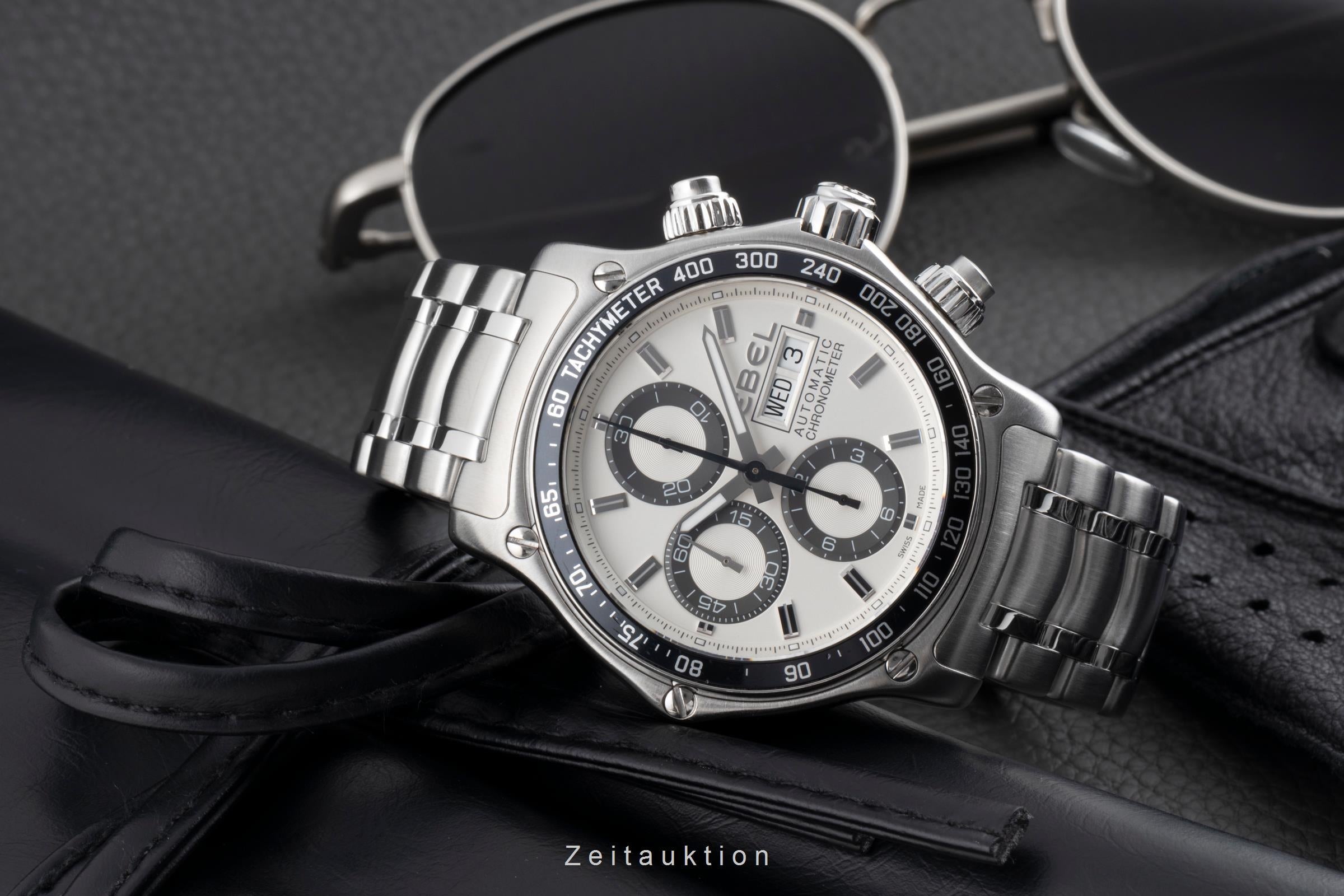 Ebel Discovery chronograph steel automatic Kal. E750 Ref. E9750L62