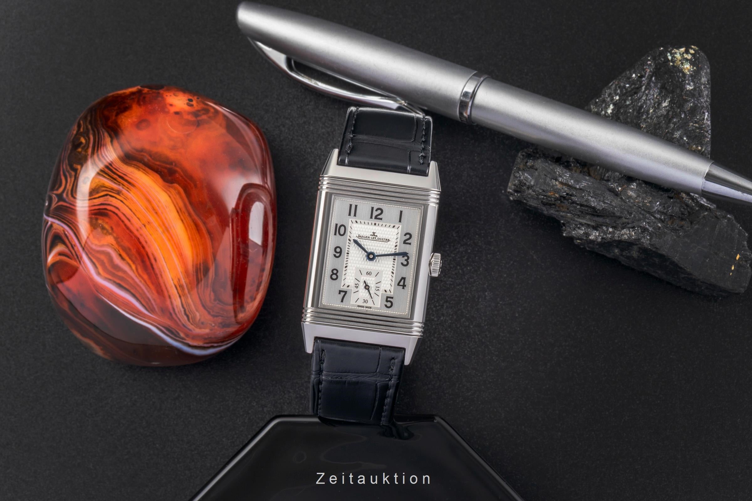 Jaeger LeCoultre Reverso acier à remontage manuel montre pour hommes Q2438520, 213.8.62  [2502956]