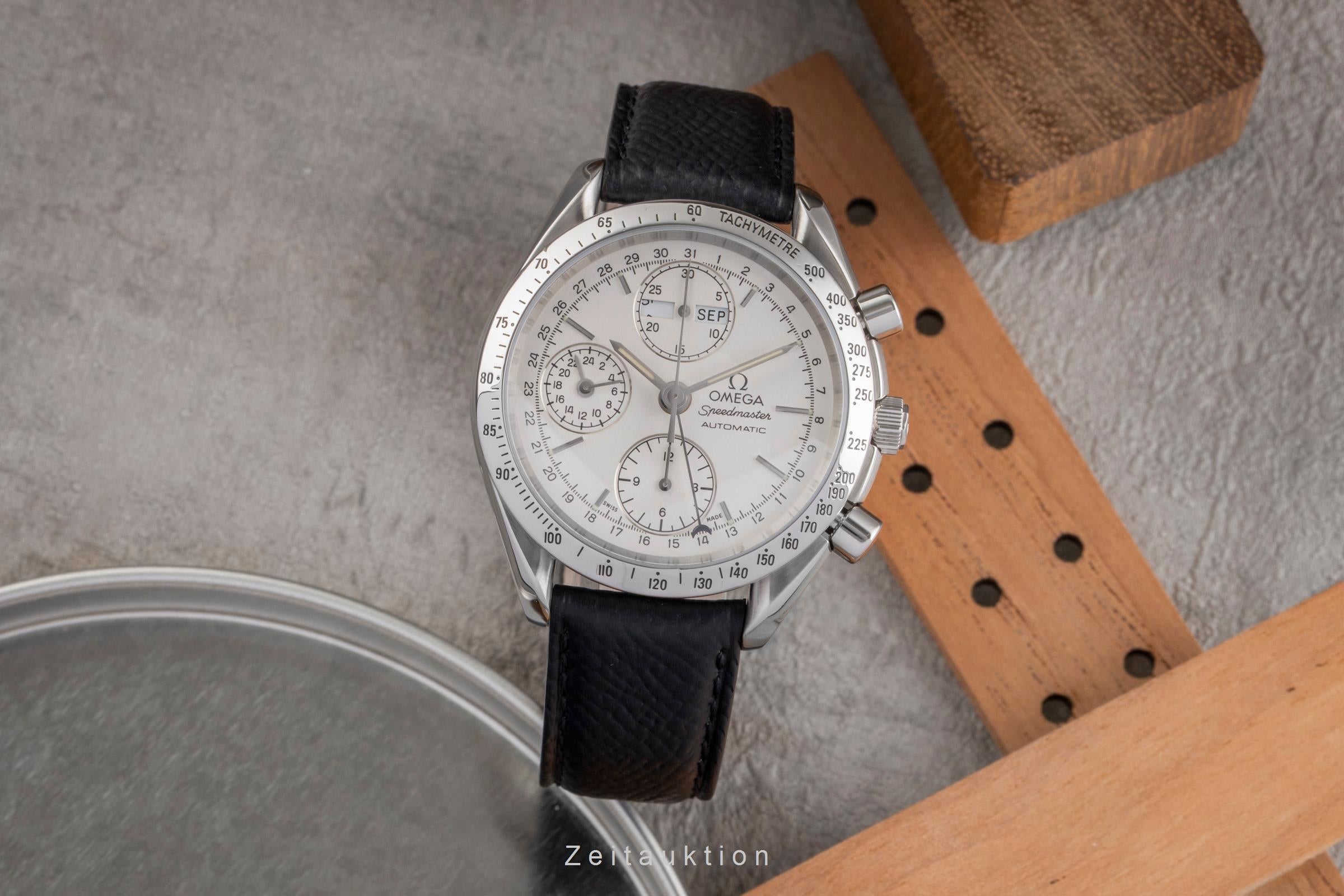 Omega Speedmaster chronograph steel automatic men's watch 3521.30.00 LP: 6100EUR  [2502957]