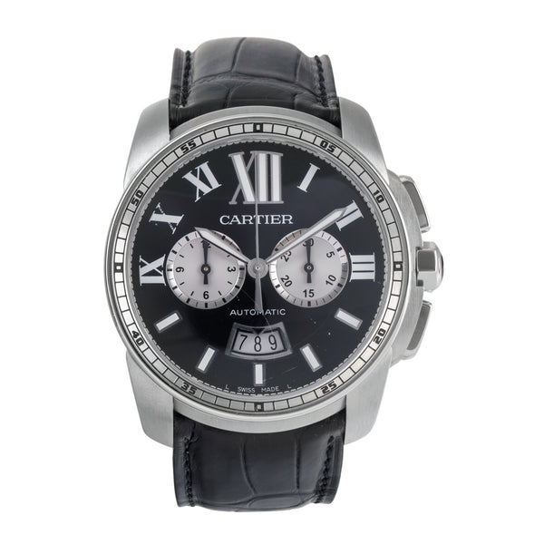 Cartier Calibre de Cartier cronógrafo acero automático reloj para caballeros W7100061  [2502963]