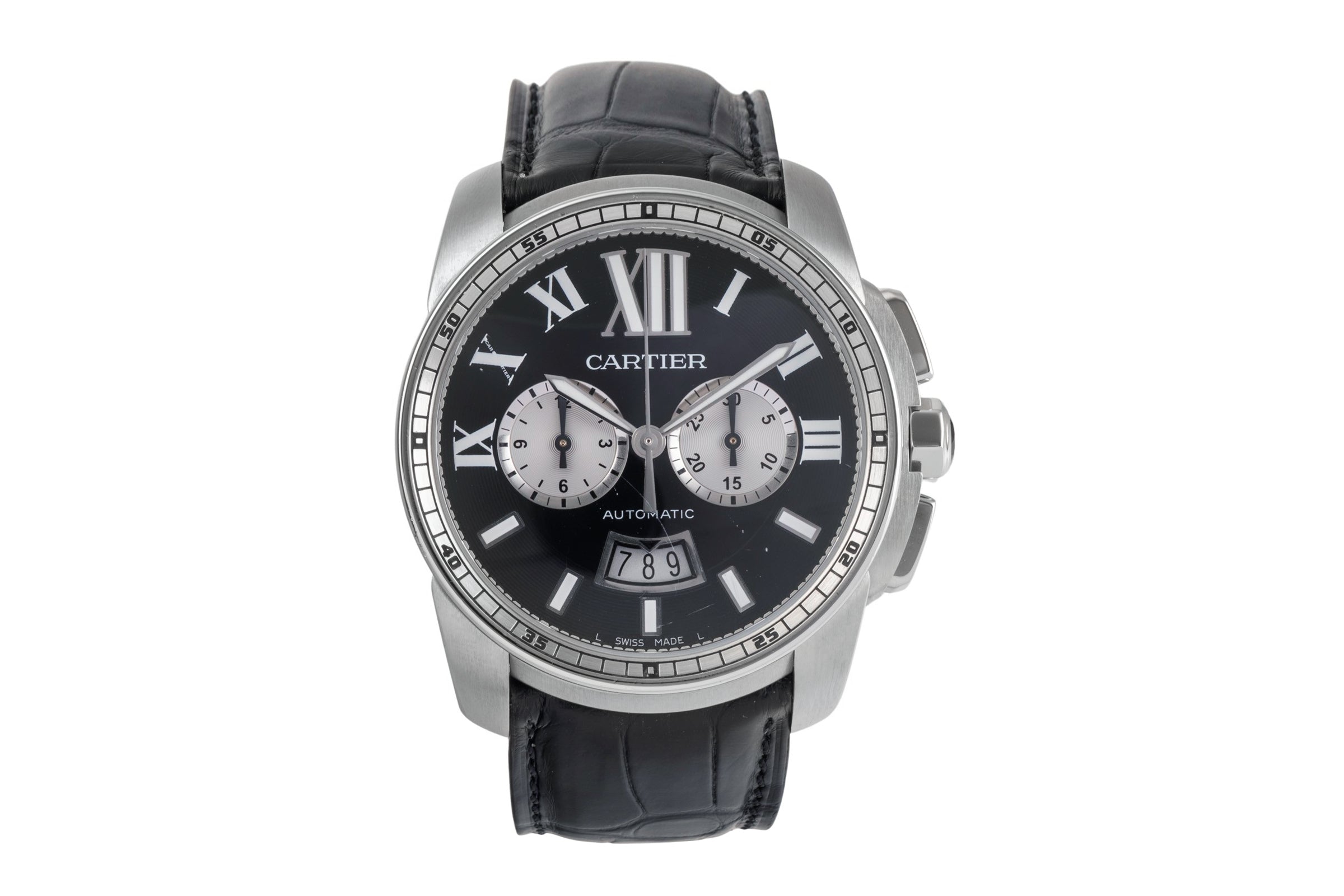 Cartier Calibre de Cartier cronógrafo acero automático reloj para caballeros W7100061  [2502963]
