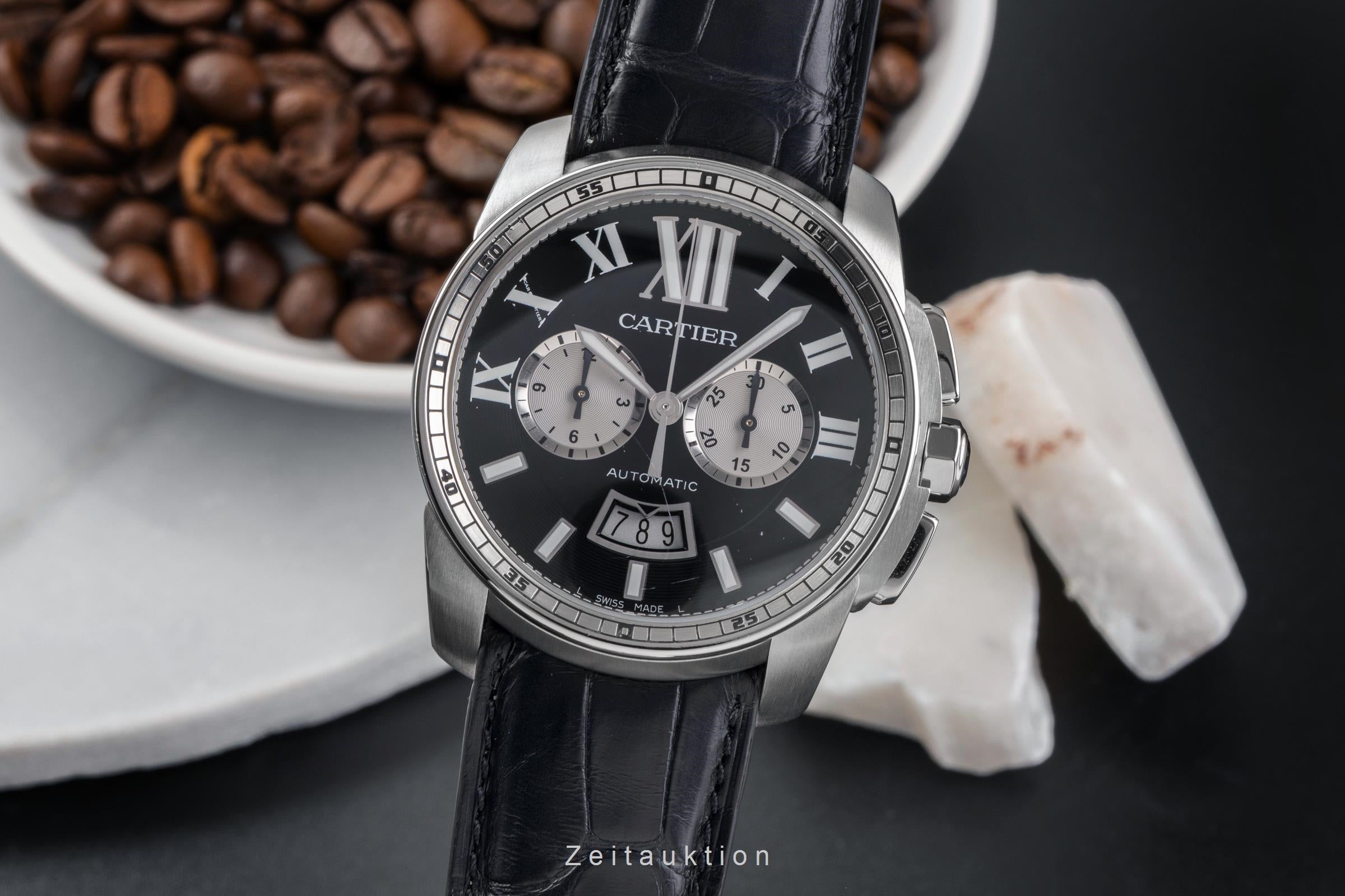 Cartier Calibre de Cartier cronógrafo acero automático reloj para caballeros W7100061  [2502963]