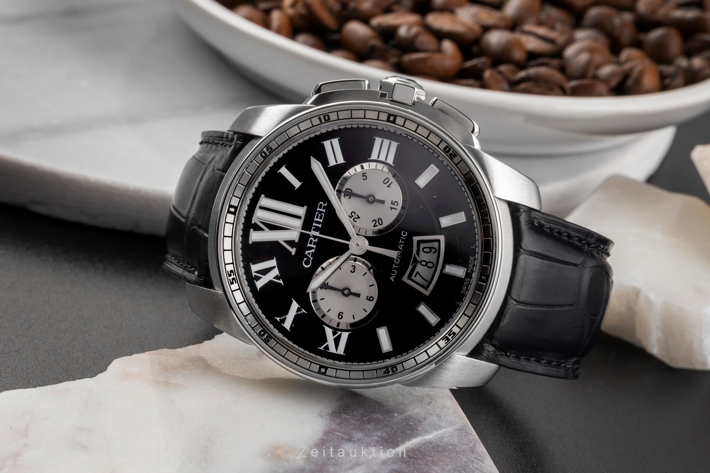 Cartier Calibre de Cartier cronógrafo acero automático reloj para caballeros W7100061  [2502963]