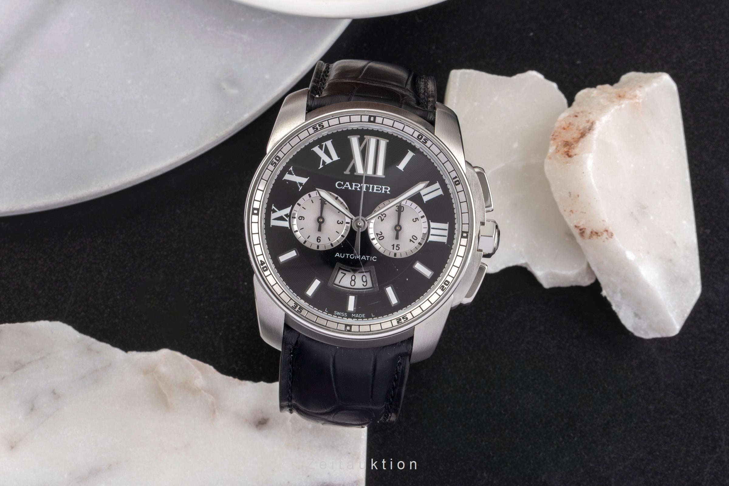 Cartier Calibre de Cartier cronógrafo acero automático reloj para caballeros W7100061  [2502963]