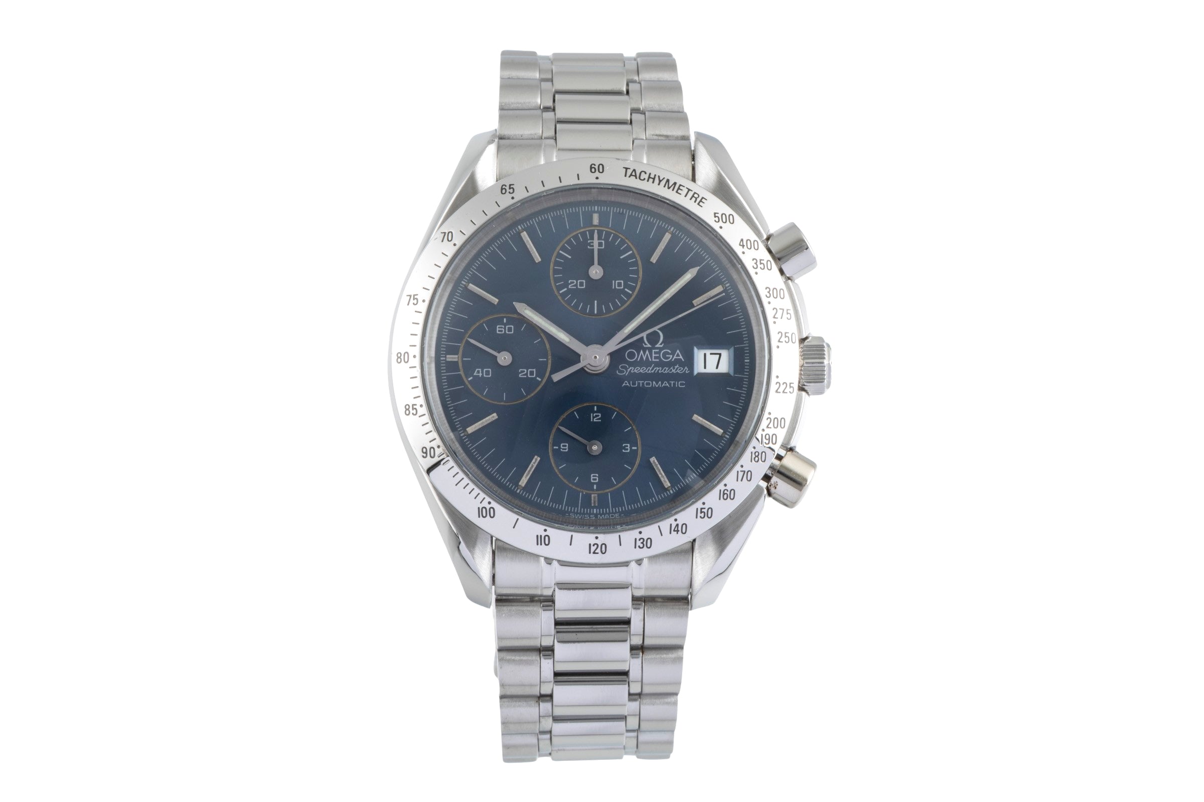 Omega Speedmaster Date chronographe acier automatique montre pour hommes 3511.80.00 LP: 6100EUR  [2502971]