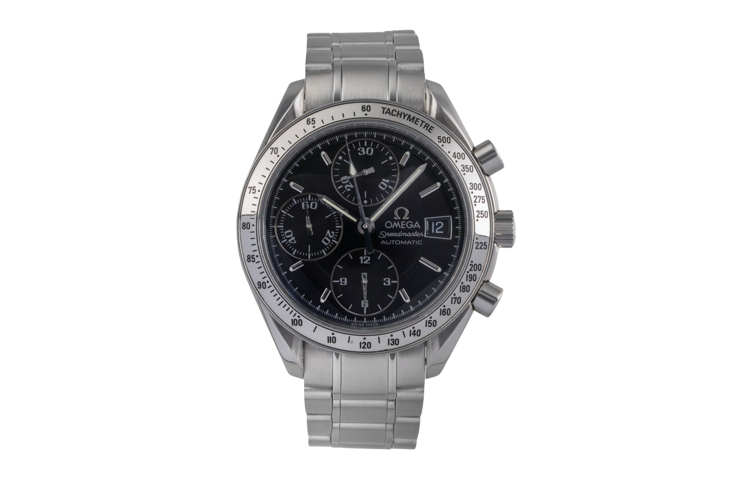 Omega Speedmaster Date chronograph steel automatic men's watch 3513.50.00 LP: 6100EUR  [2502972]