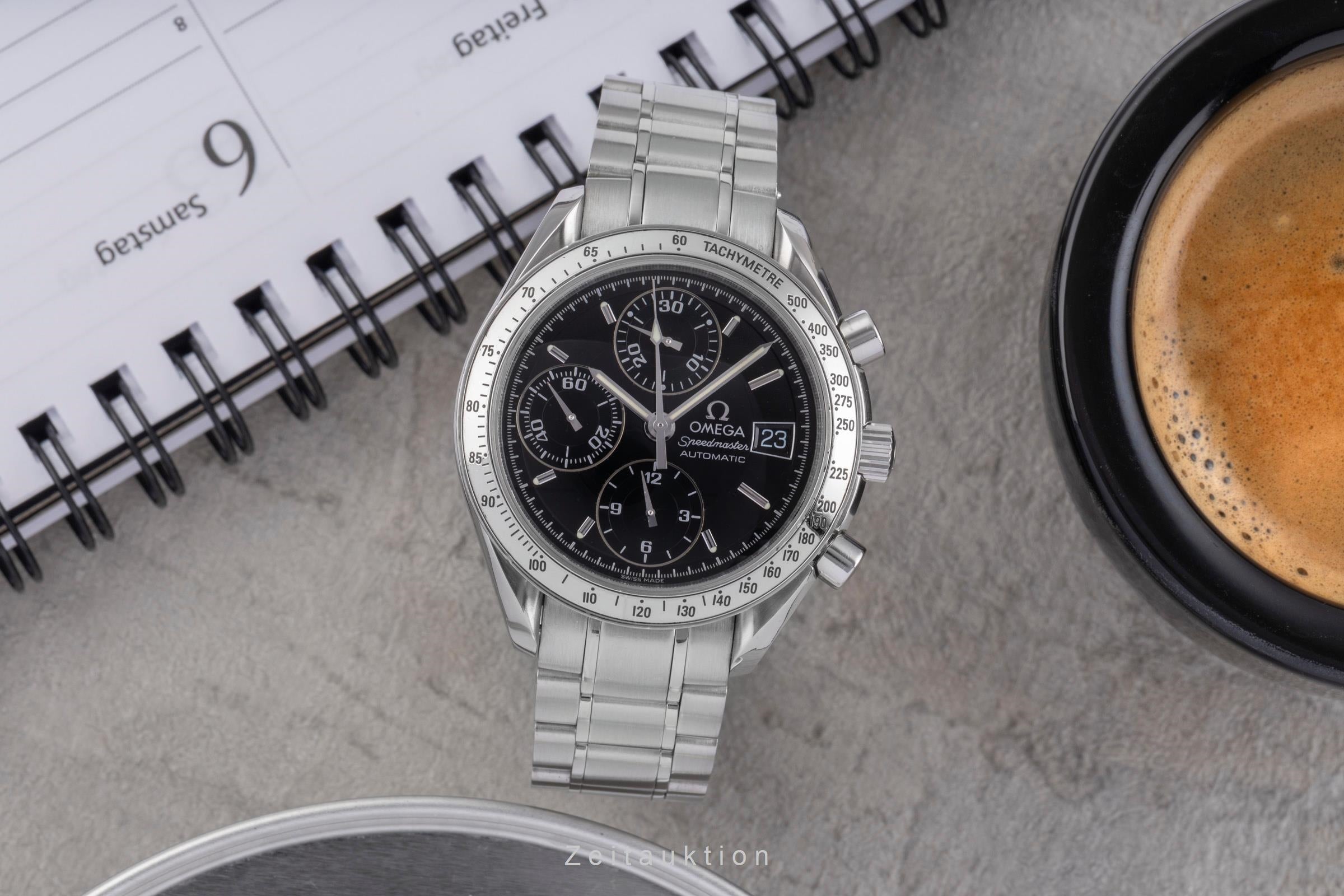 Omega Speedmaster Date chronograph steel automatic men's watch 3513.50.00 LP: 6100EUR  [2502973]