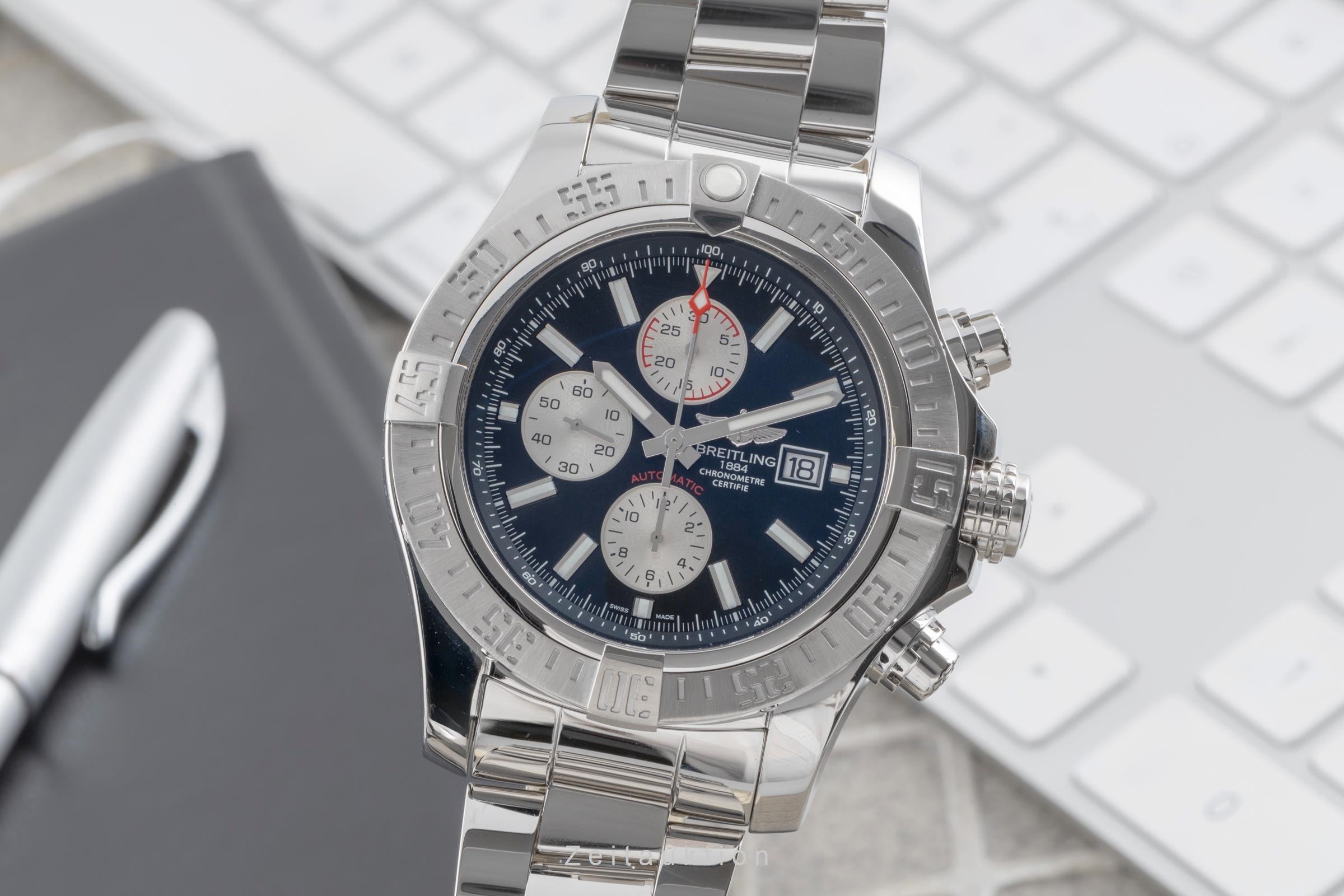 Breitling Super Avenger II chronographe acier automatique montre pour hommes A1337111/BC29/168A  [2502980]