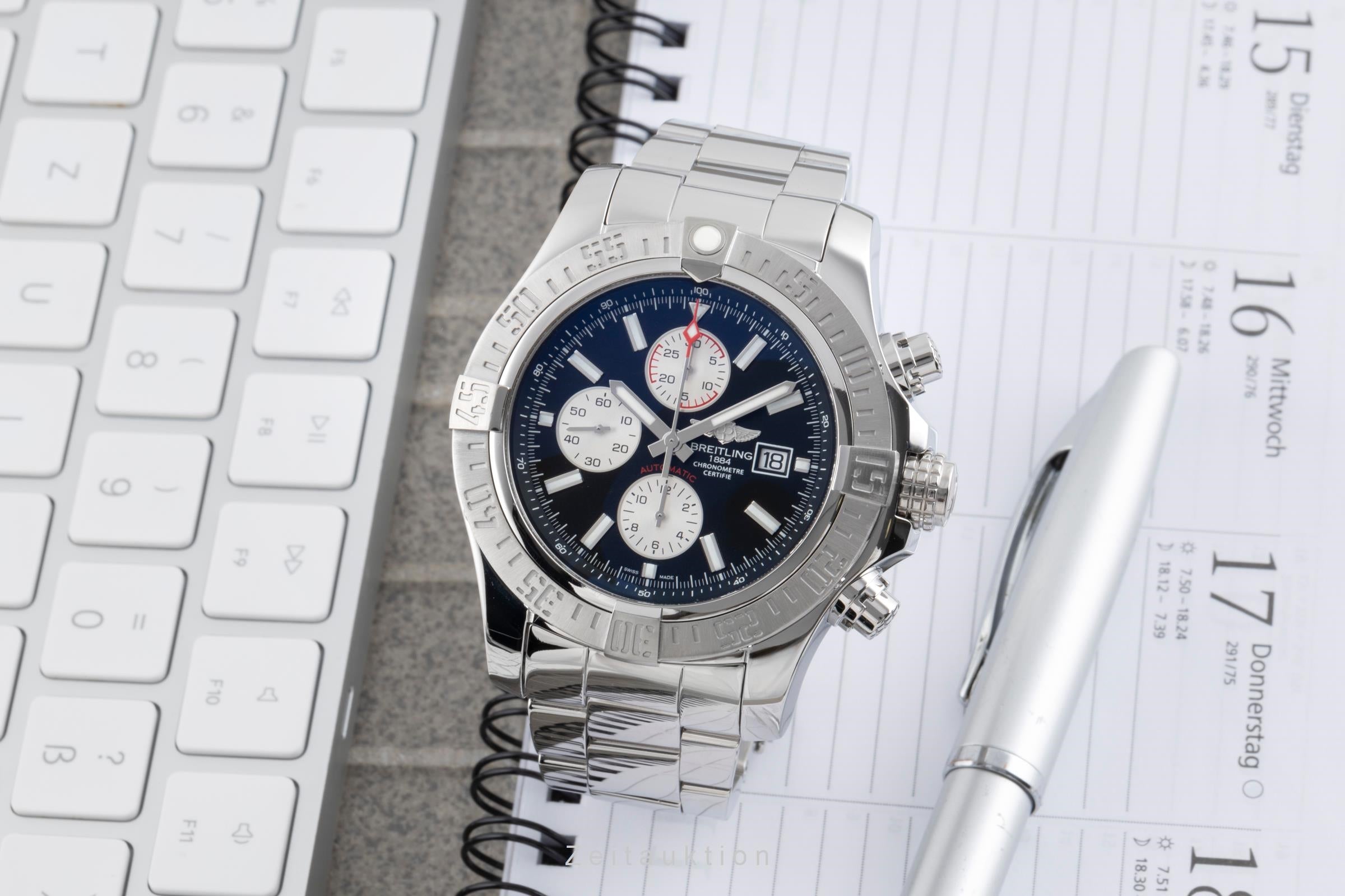 Breitling Super Avenger II chronographe acier automatique montre pour hommes A1337111/BC29/168A  [2502980]