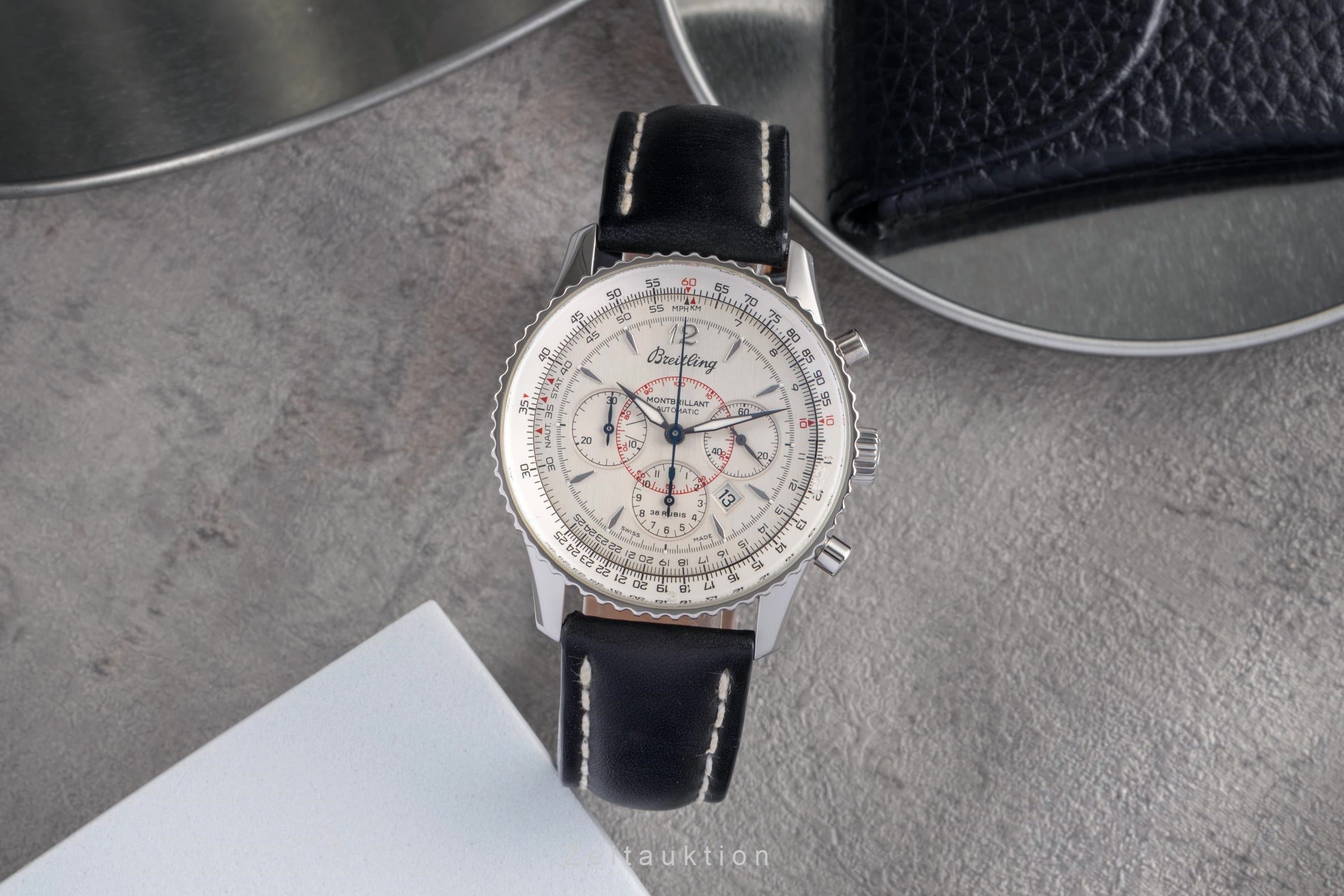 Breitling Montbrillant Chronograph Stahl Automatik Herrenuhr Ref. A41330  [2502981]