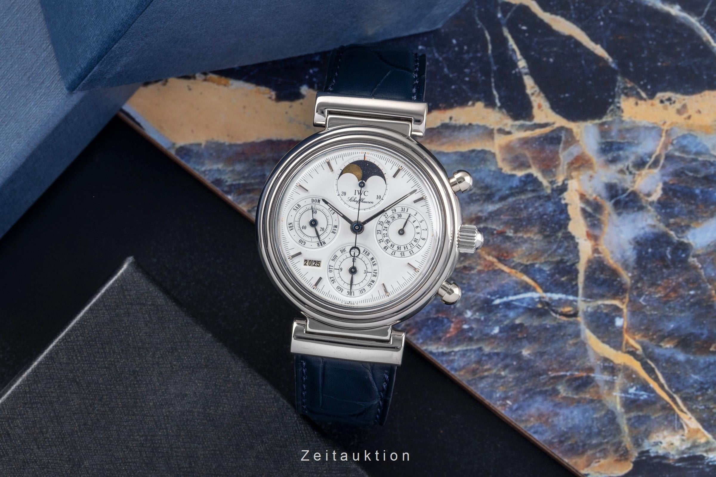 IWC Da Vinci chronograph 18 ct white gold automatic Kal. C.79061