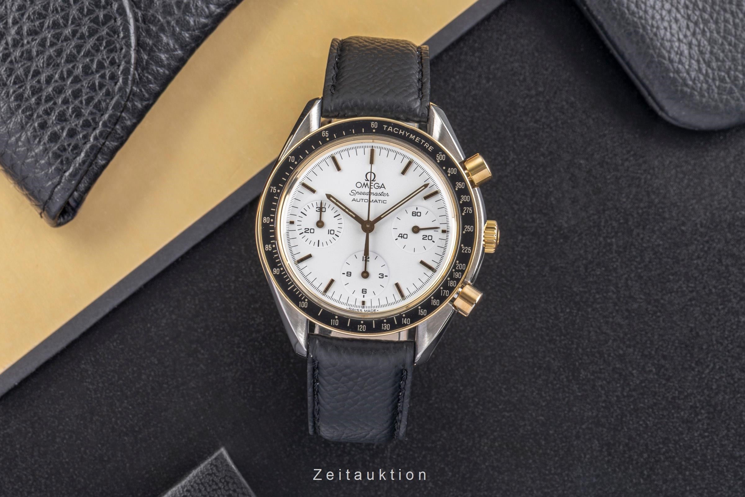 Omega Speedmaster chronograph steel / gold automatic Kal. 1140 Ref