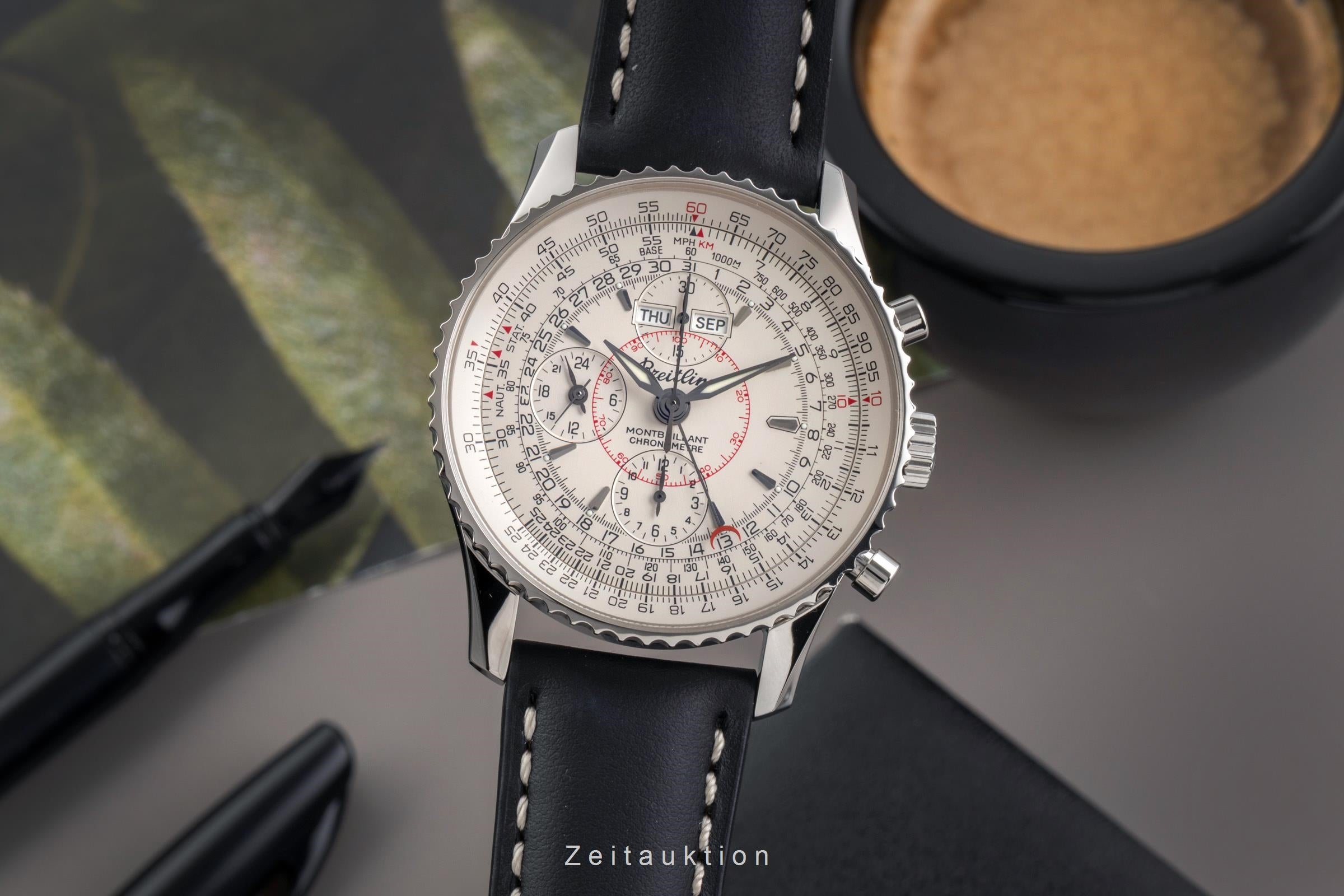 Breitling Montbrillant Datora  cronógrafo acero automático reloj para caballeros A21330 A213G18NP  [2502993]
