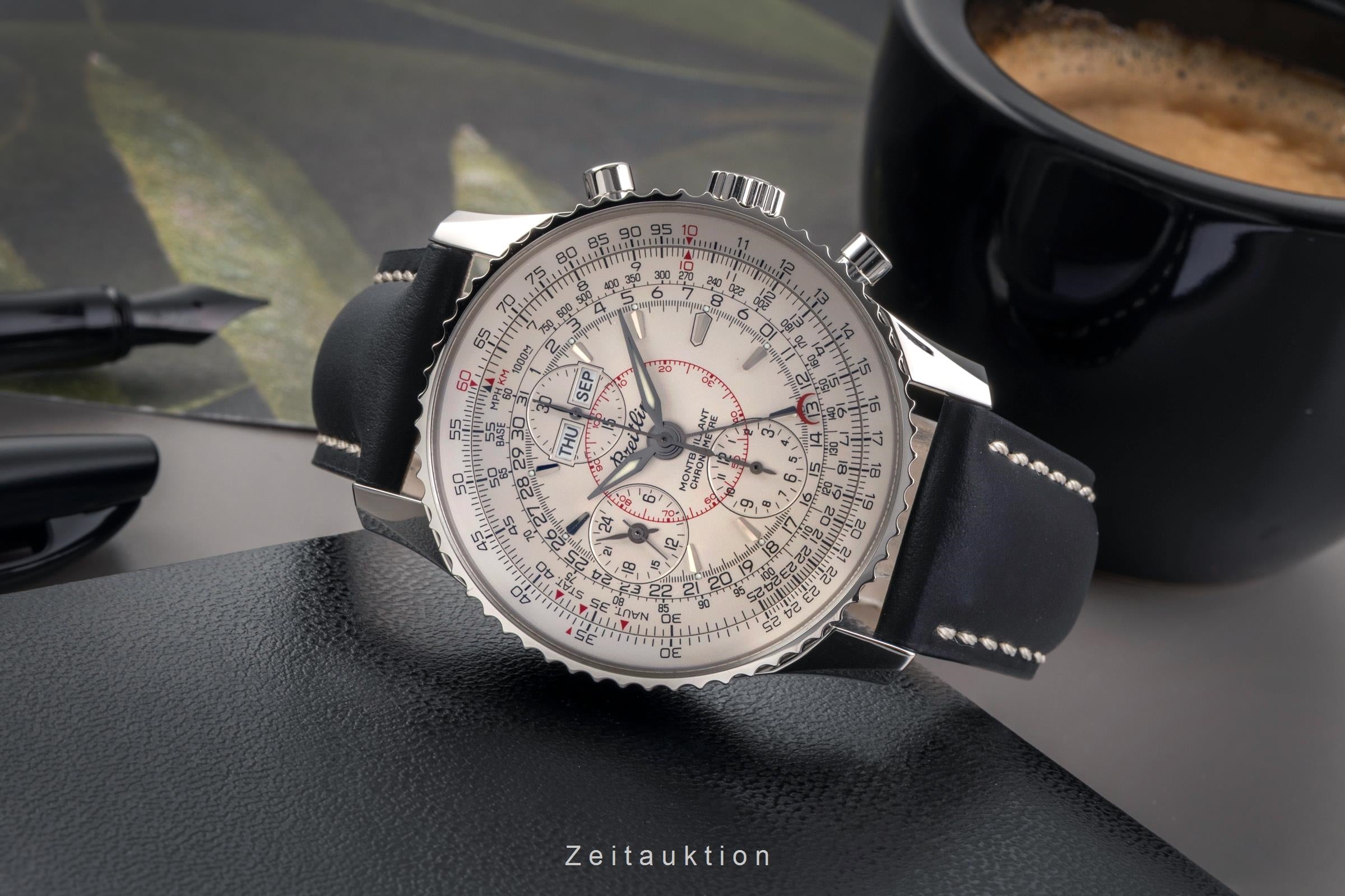 Breitling Montbrillant Datora  cronógrafo acero automático reloj para caballeros A21330 A213G18NP  [2502993]