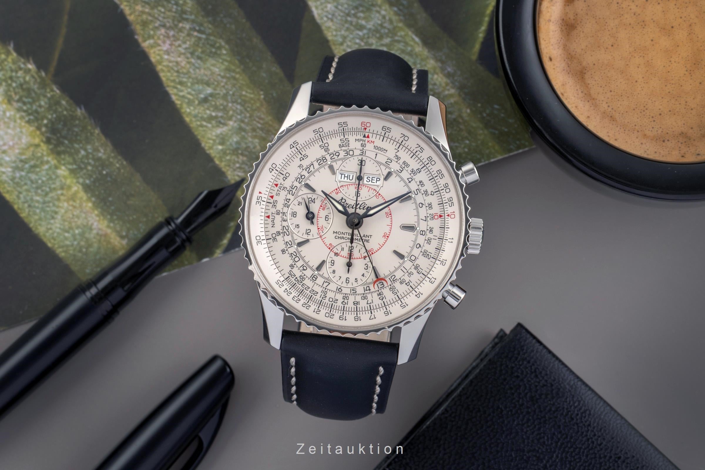 Breitling Montbrillant Datora  cronógrafo acero automático reloj para caballeros A21330 A213G18NP  [2502993]