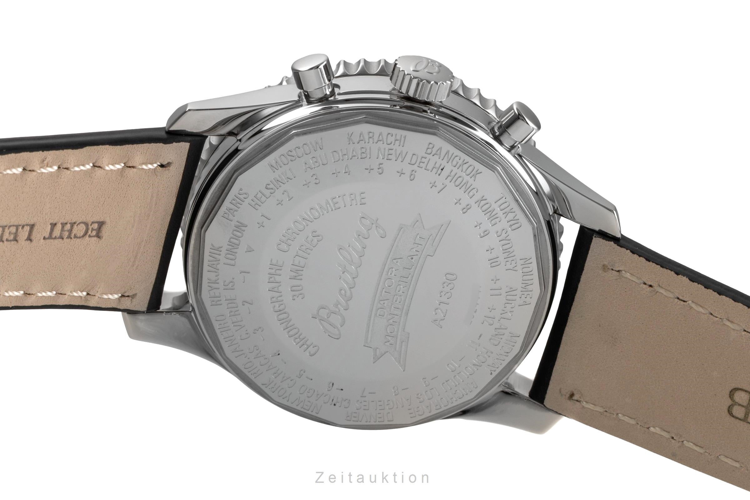 Breitling Montbrillant Datora  cronógrafo acero automático reloj para caballeros A21330 A213G18NP  [2502993]