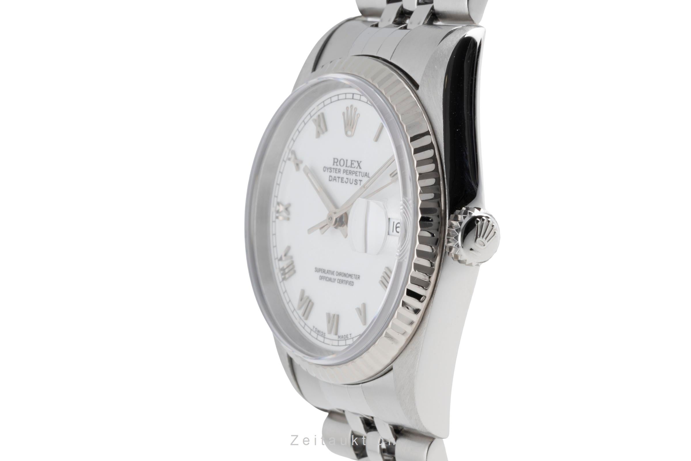 Rolex Datejust acciaio / oro bianco automatismo orologio da uomo 16234  [2502995]