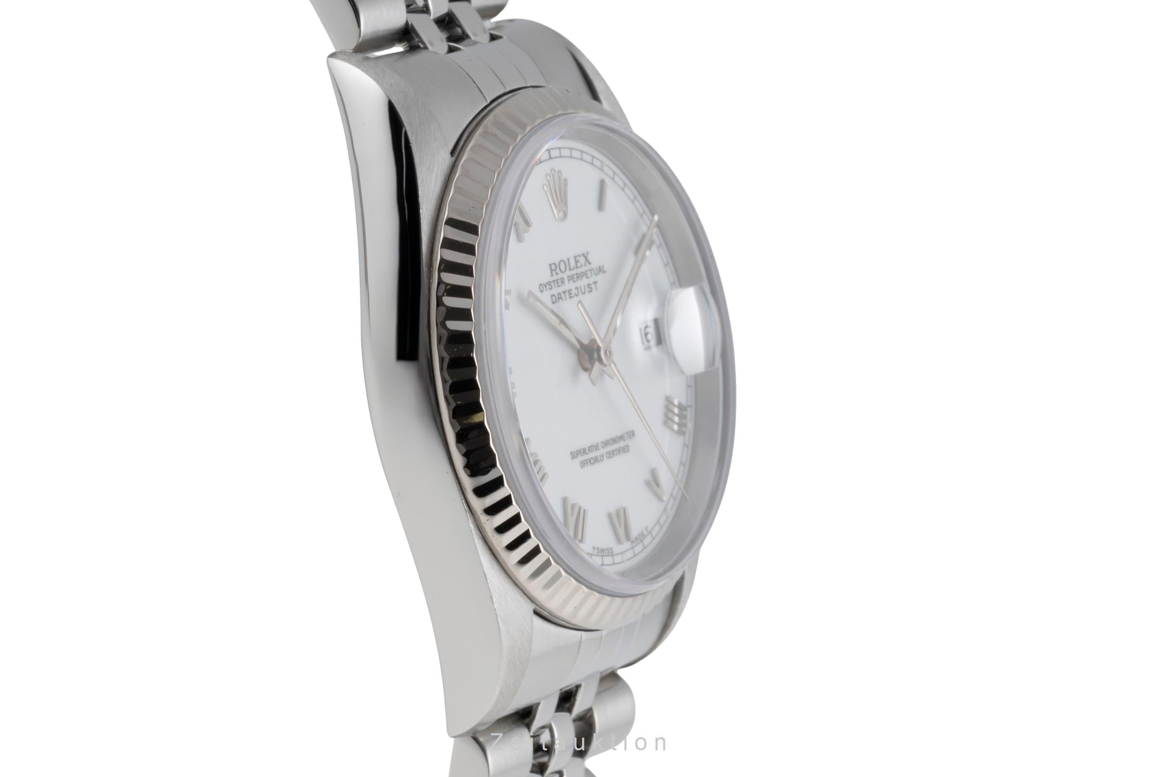 Rolex Datejust acciaio / oro bianco automatismo orologio da uomo 16234  [2502995]