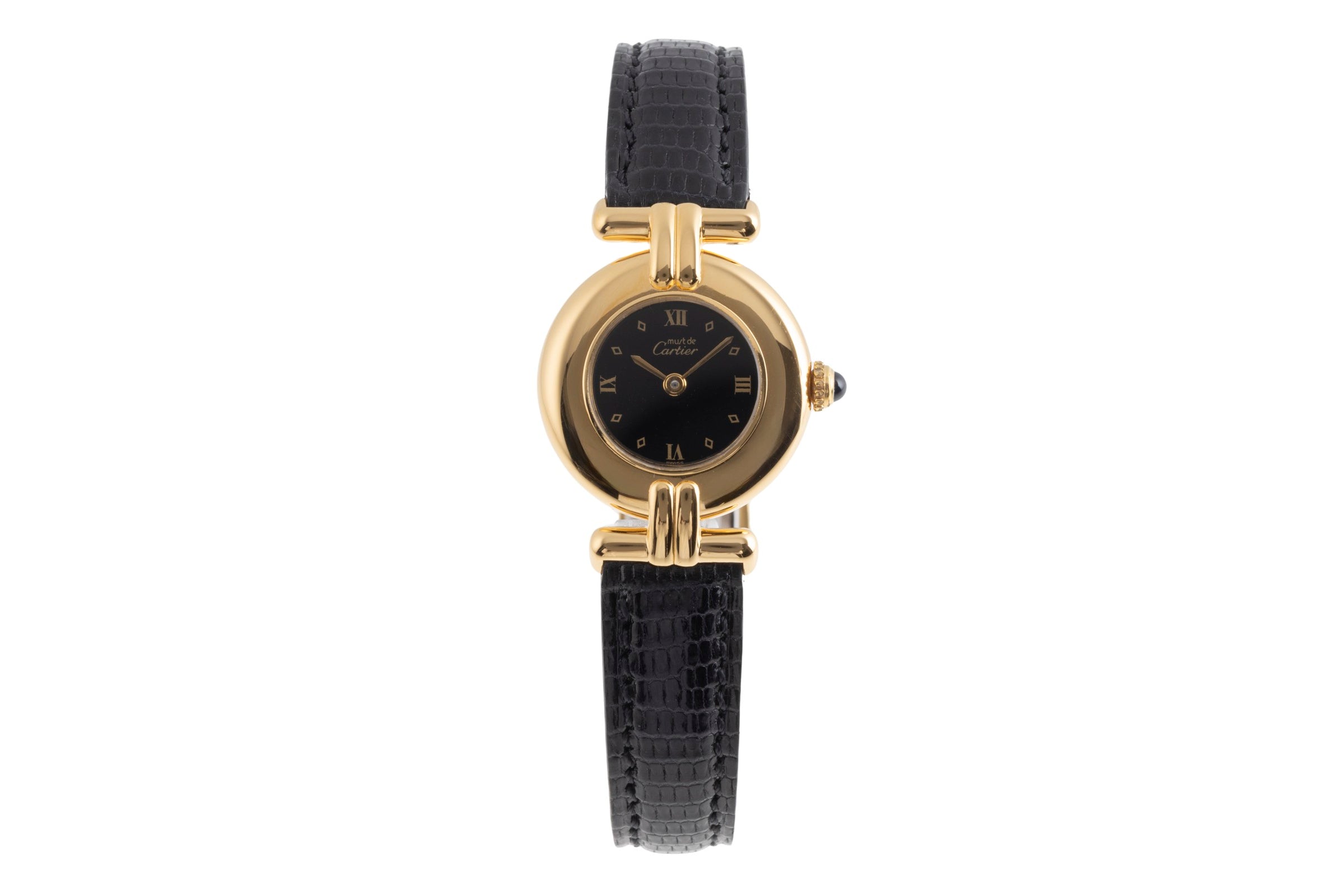Cartier Vermeil plata banada en oro cuarzo reloj para damas  590002  [2502997]