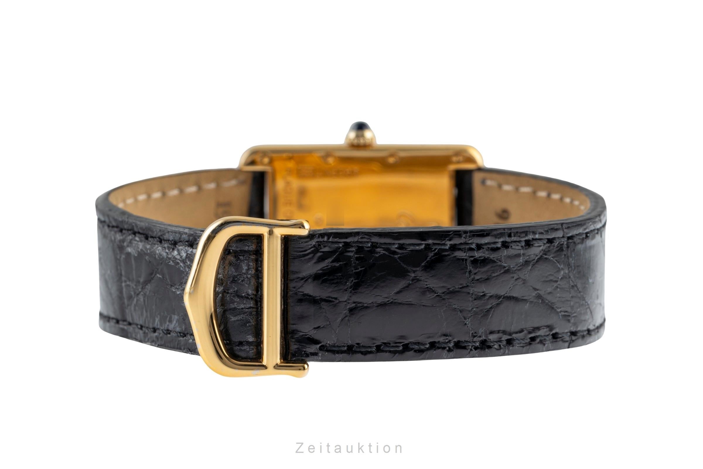 Cartier Tank Vermeil Silber vergoldet Quarz Ref. W1013754 2413 Klassiker B&P [2502998]