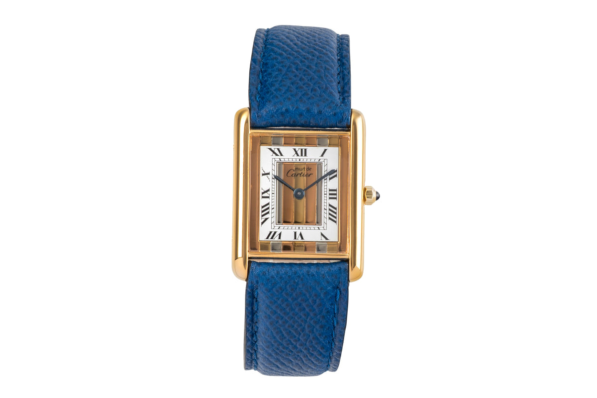 Cartier Tank silver-gilt quartz unisex 681006  [2502999]
