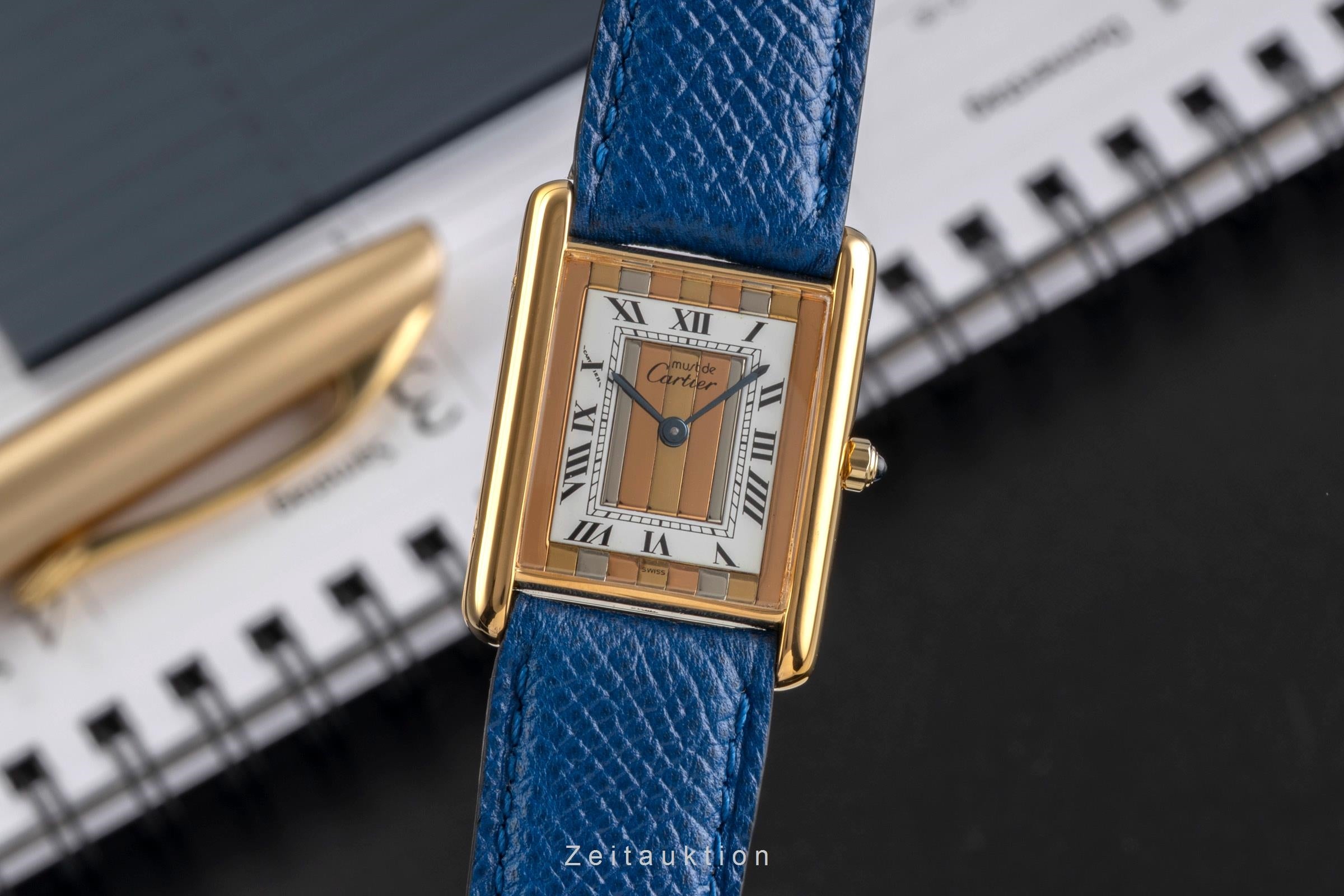 Cartier Tank Trinity vergoldet Quarz Unisex Ref. 681006 Klassiker [2502999]