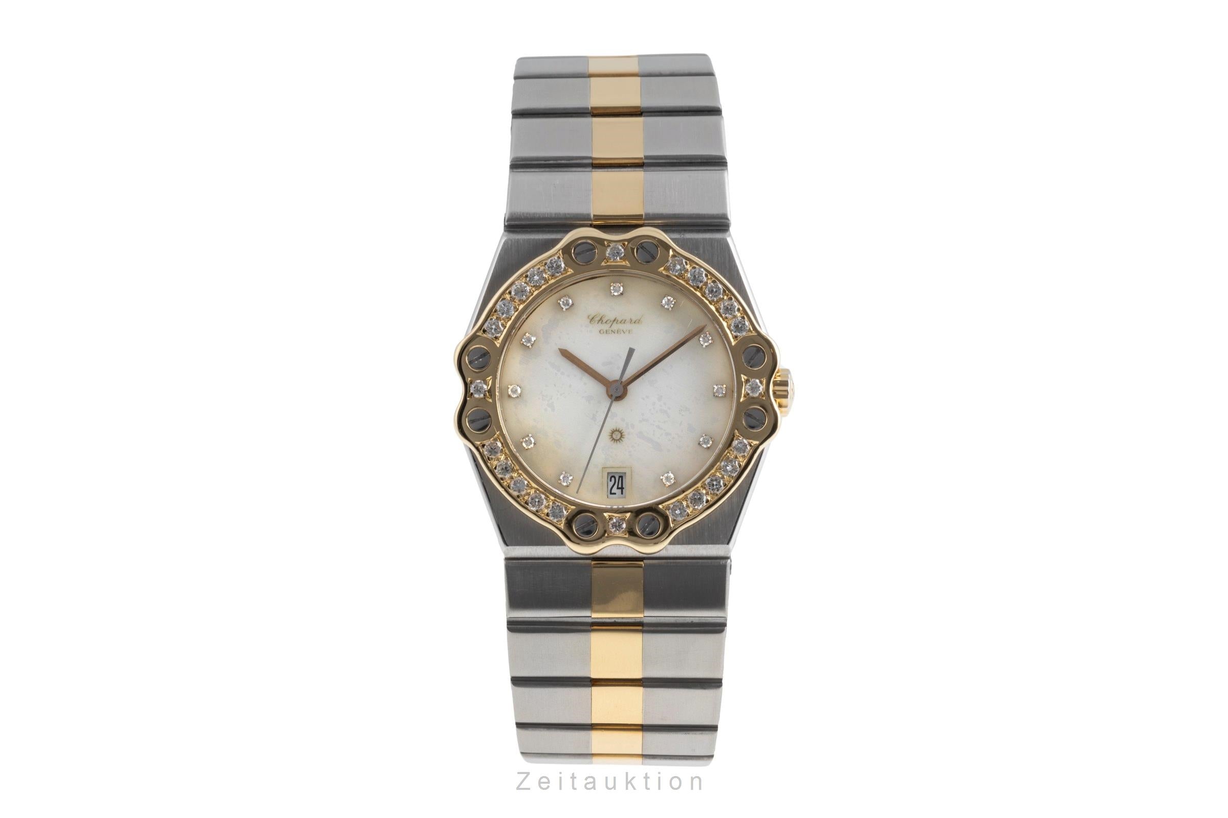 Chopard St. Moritz acciaio / oro quarzo unisex 8023 Vintage  [2503002]