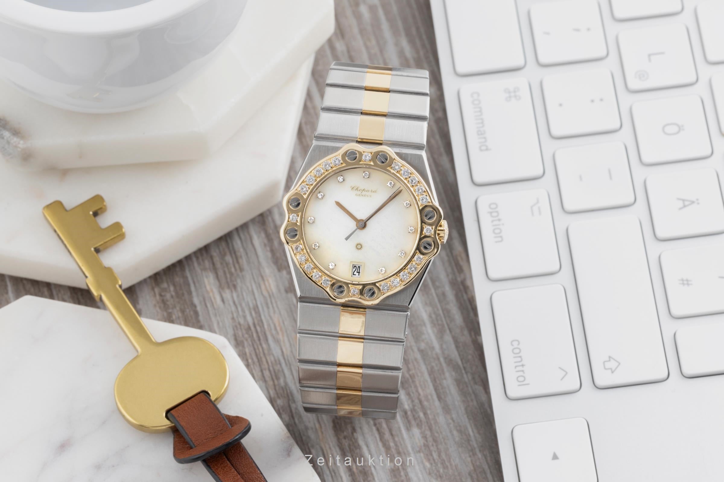 Chopard St. Moritz acciaio / oro quarzo unisex 8023 Vintage  [2503002]