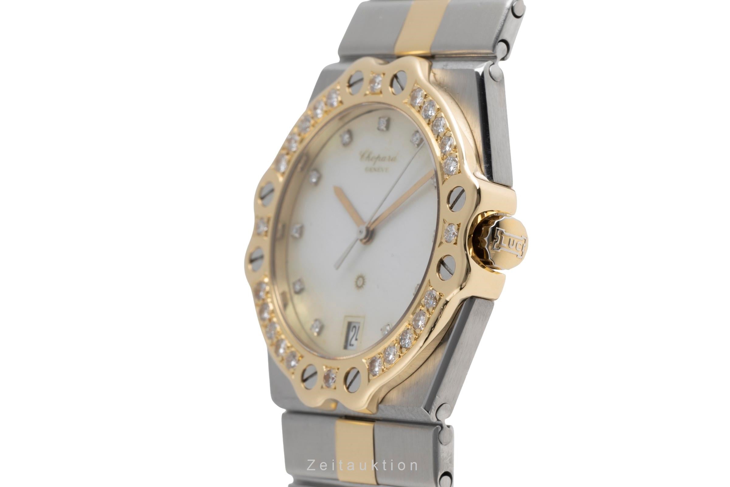 Chopard St. Moritz acciaio / oro quarzo unisex 8023 Vintage  [2503002]