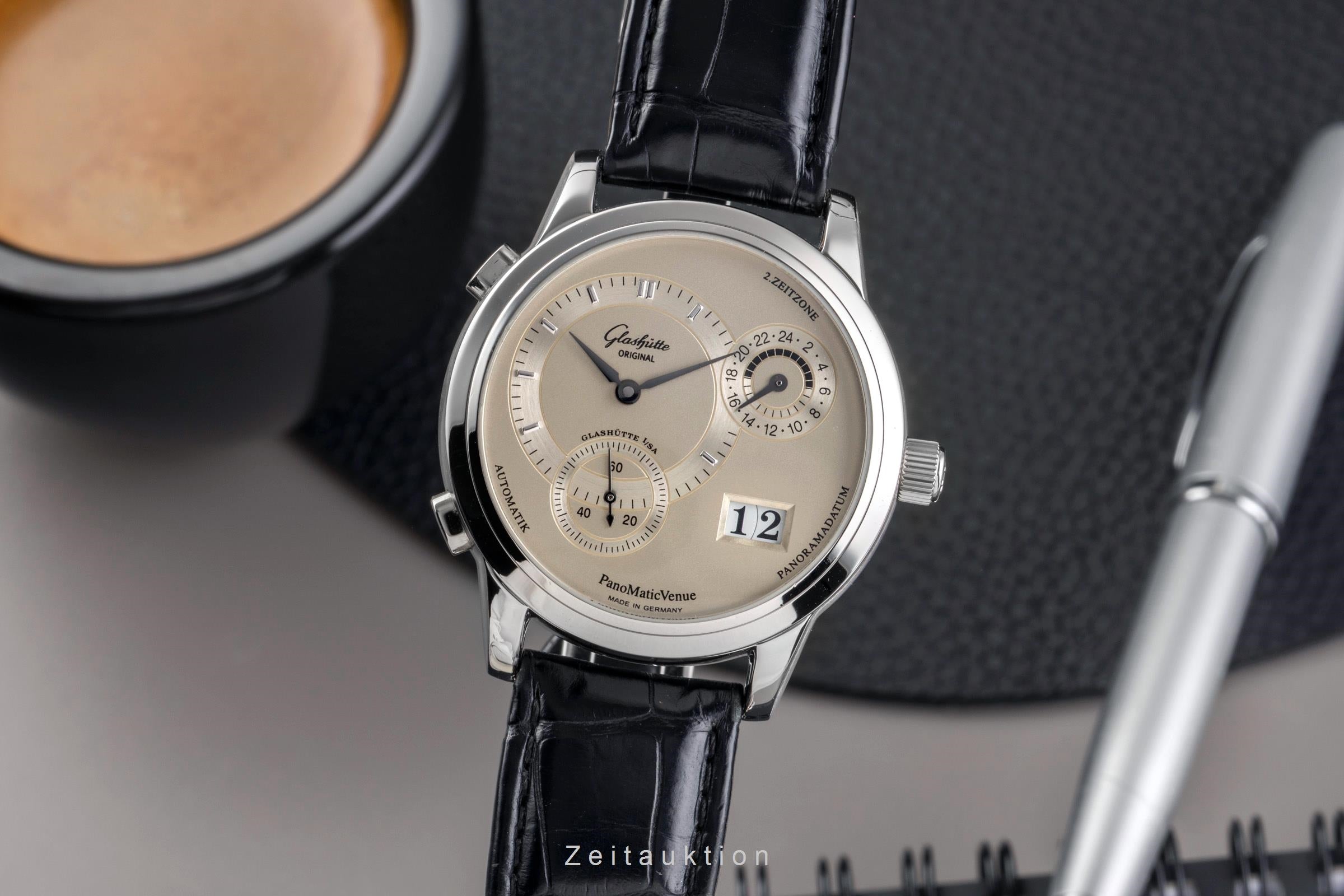 Glashütte PanoMaticVenue acier automatique montre pour hommes 1-90-04-02-02-04  [2503012]