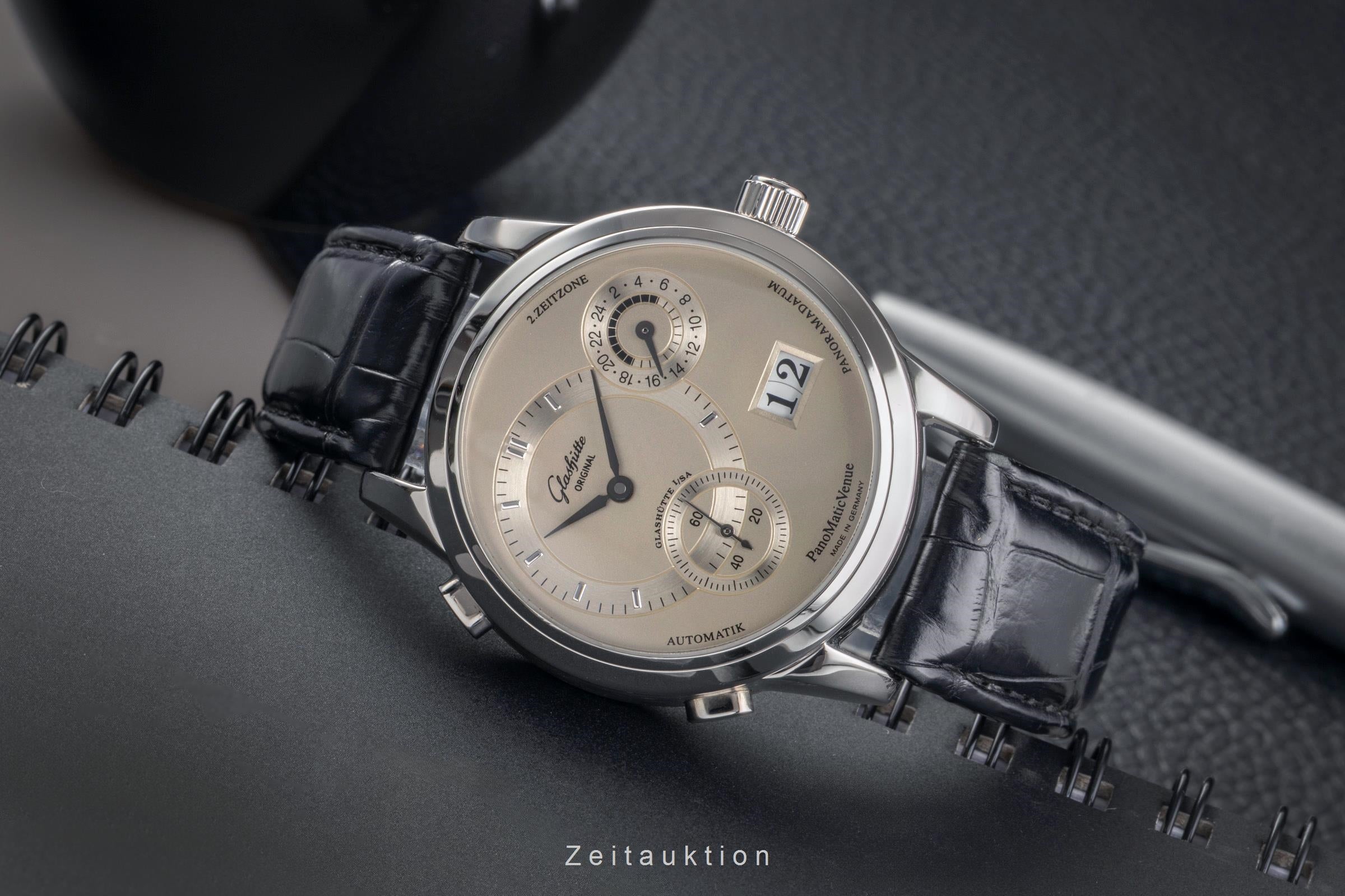 Glashütte PanoMaticVenue acier automatique montre pour hommes 1-90-04-02-02-04  [2503012]