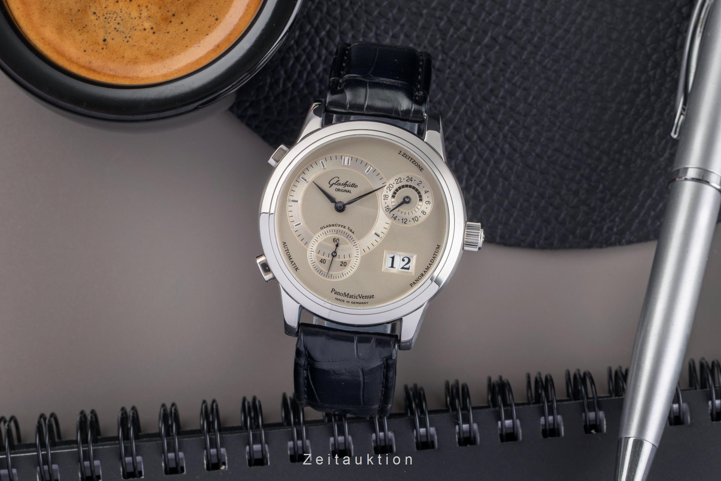 Glashütte PanoMaticVenue acier automatique montre pour hommes 1-90-04-02-02-04  [2503012]