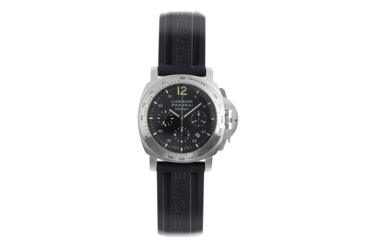 Panerai Luminor Chrono Daylight chronograph steel automatic men's watch PAM00250 LP: 10200EUR  [2503013]